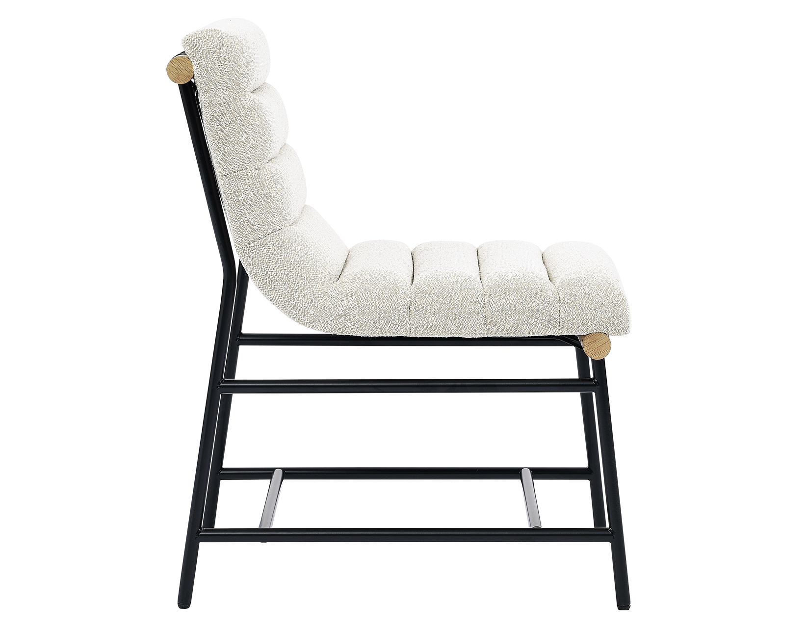 Nicco 20" Side Chair, Eggshell Polyester Fabric - Image 4