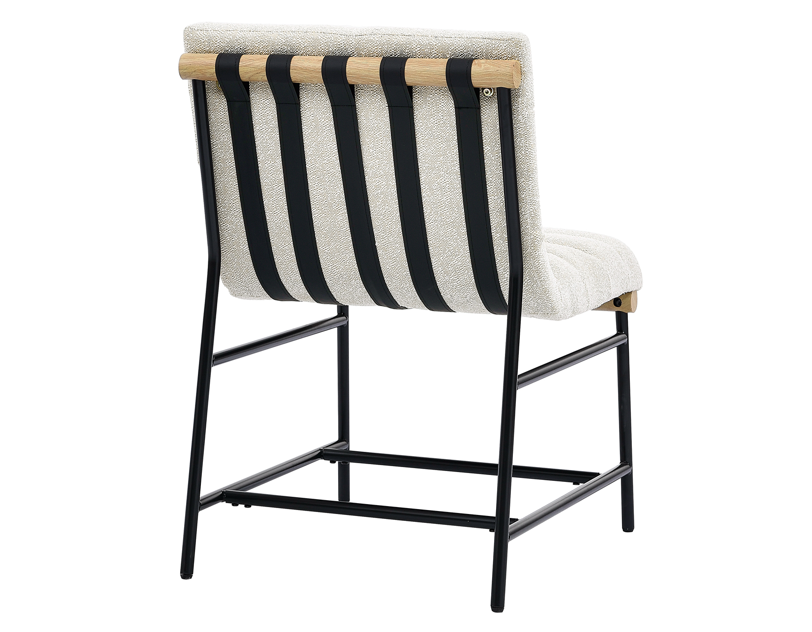 Nicco 20" Side Chair, Eggshell Polyester Fabric - Image 5