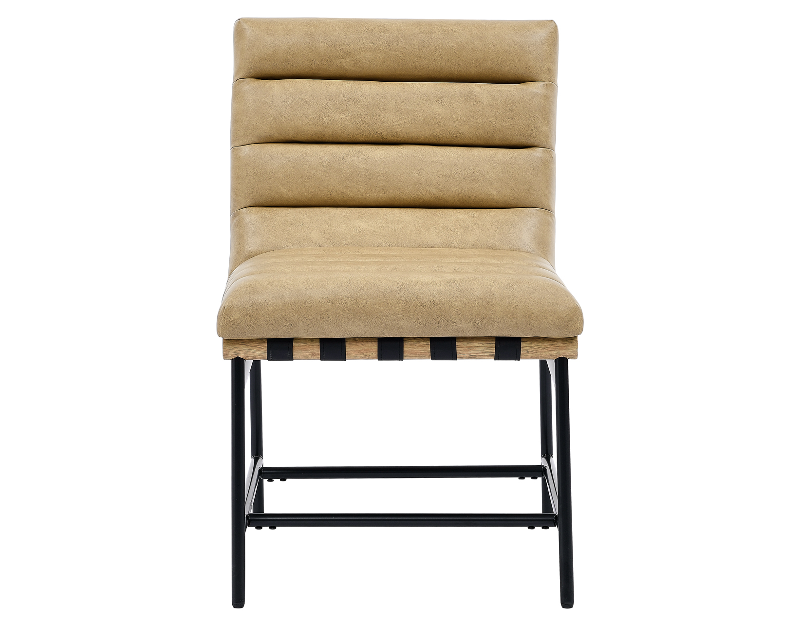 Nicco 20" Side Chair, Sand Vegan Leather Fabric - Image 3