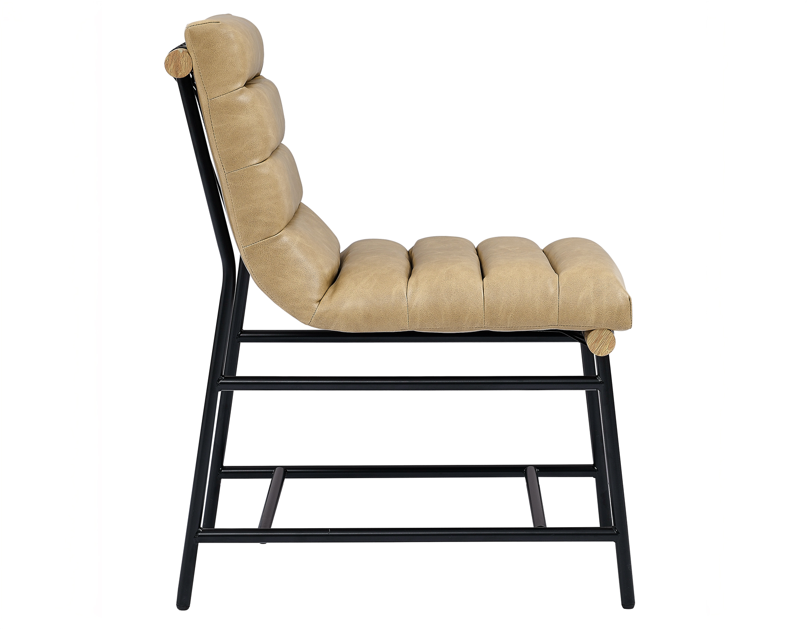 Nicco 20" Side Chair, Sand Vegan Leather Fabric - Image 5