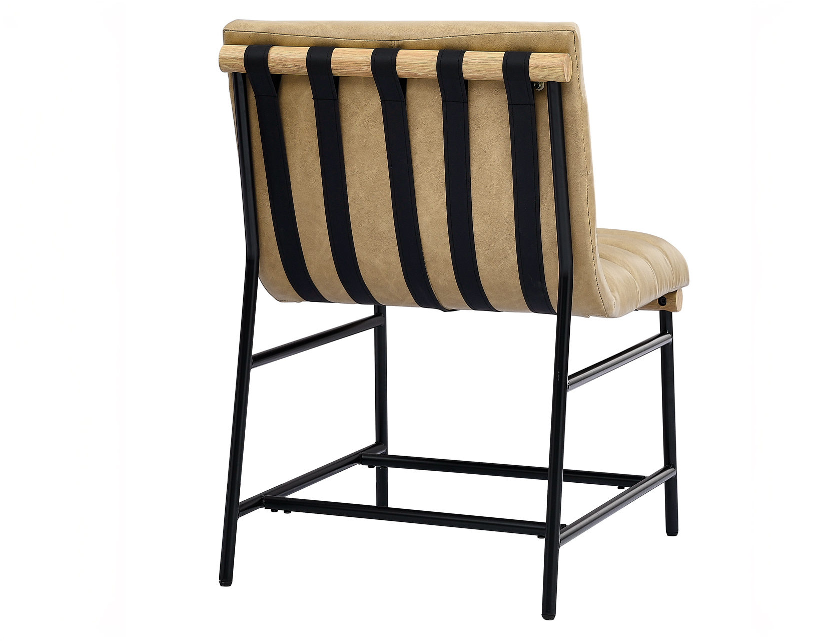 Nicco 20" Side Chair, Sand Vegan Leather Fabric - Image 6