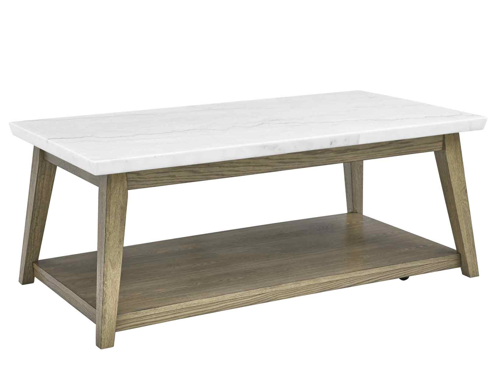 Vida Marble Top Cocktail Table w/Casters - Image 2