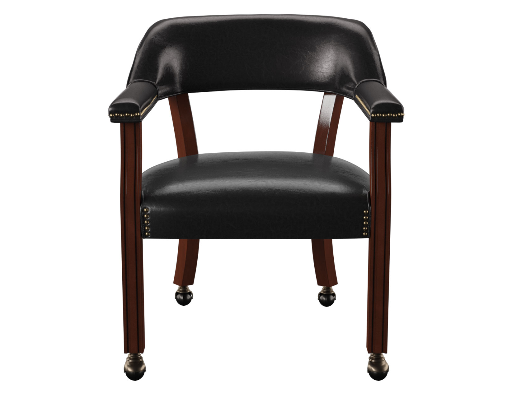 Tournament Arm Chair w/Casters, Black - Image 3