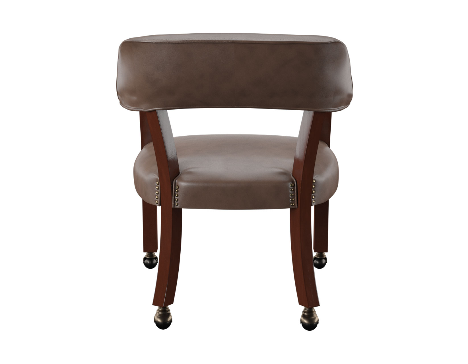 Tournament Arm Chair w/Casters - Brown - Image 6