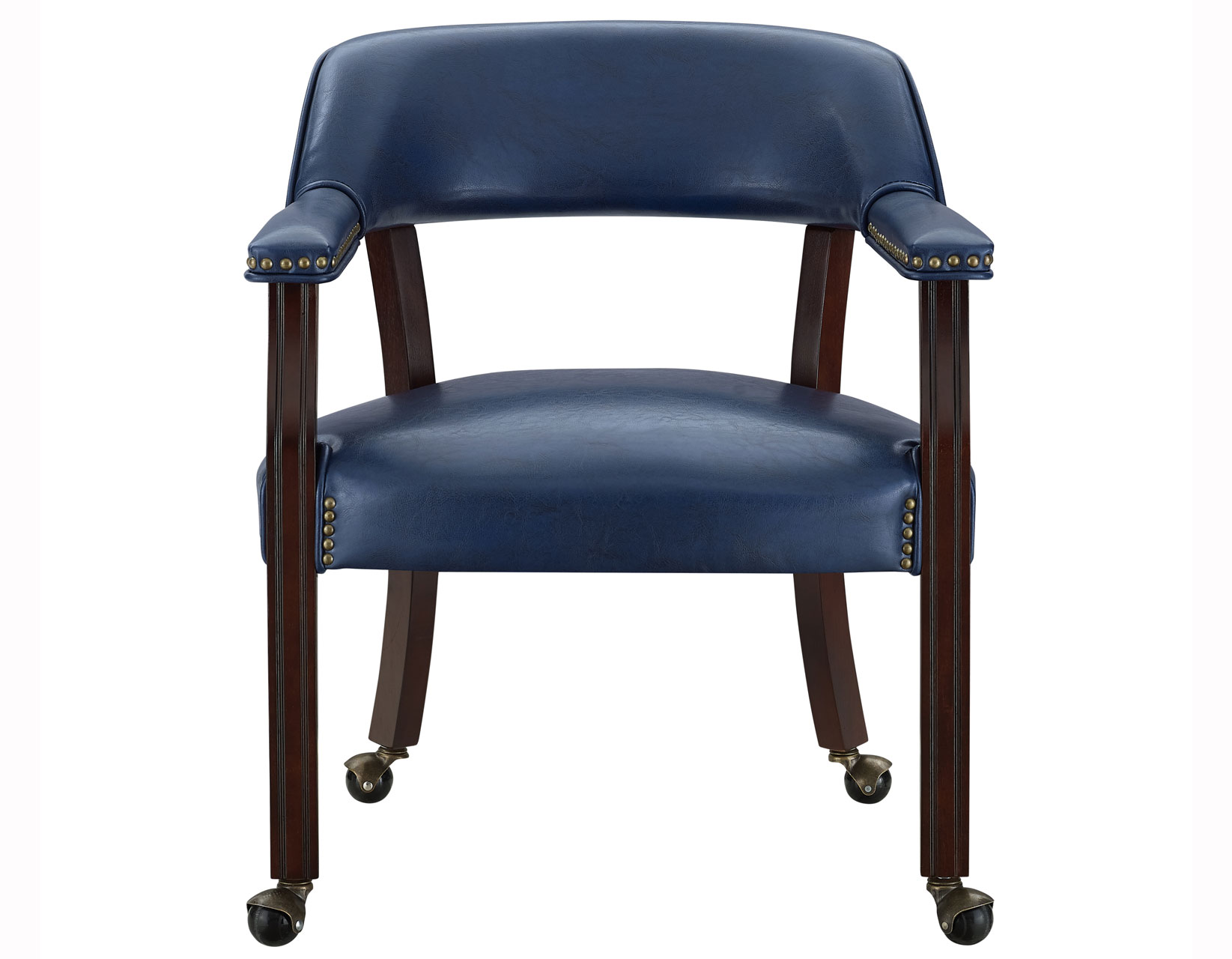 Tournament Arm Chair w/Casters, Navy - Image 2