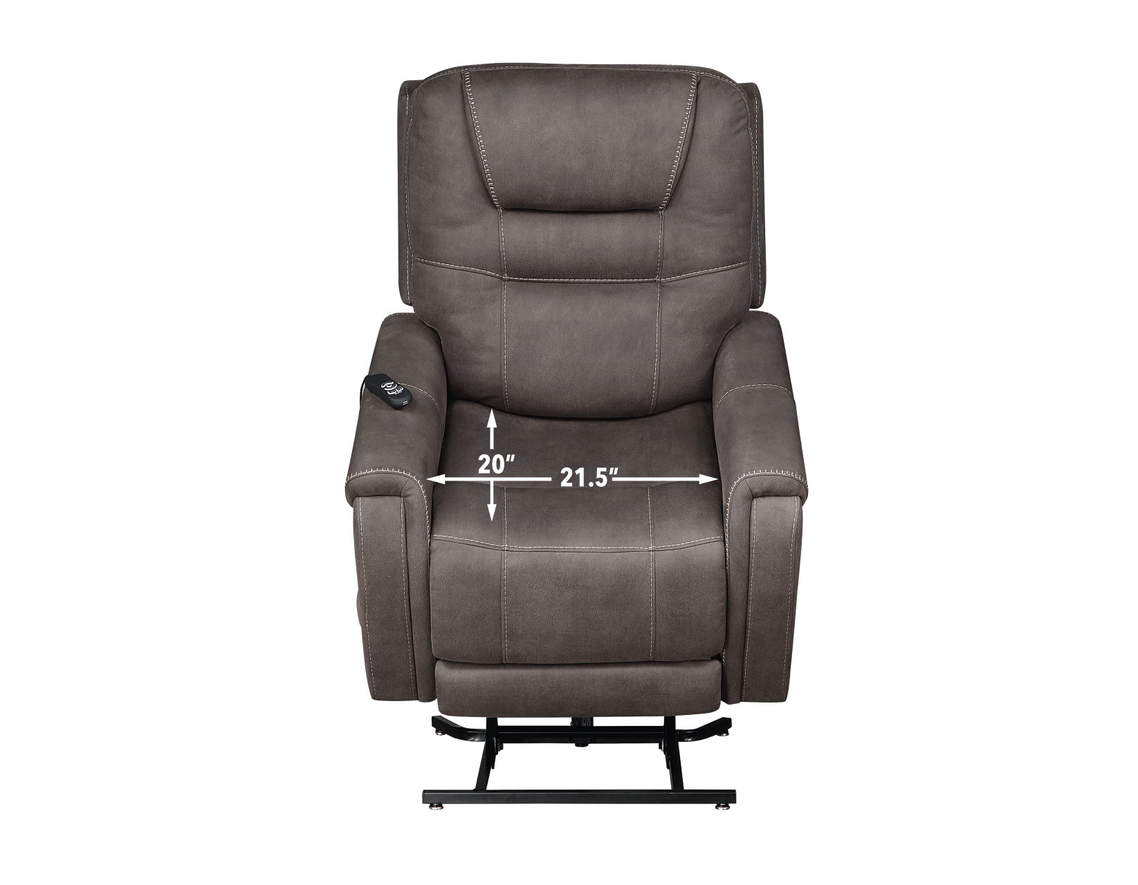 Brisbane Power Lift Chair w/Three Heat Zones, Stone - Image 22