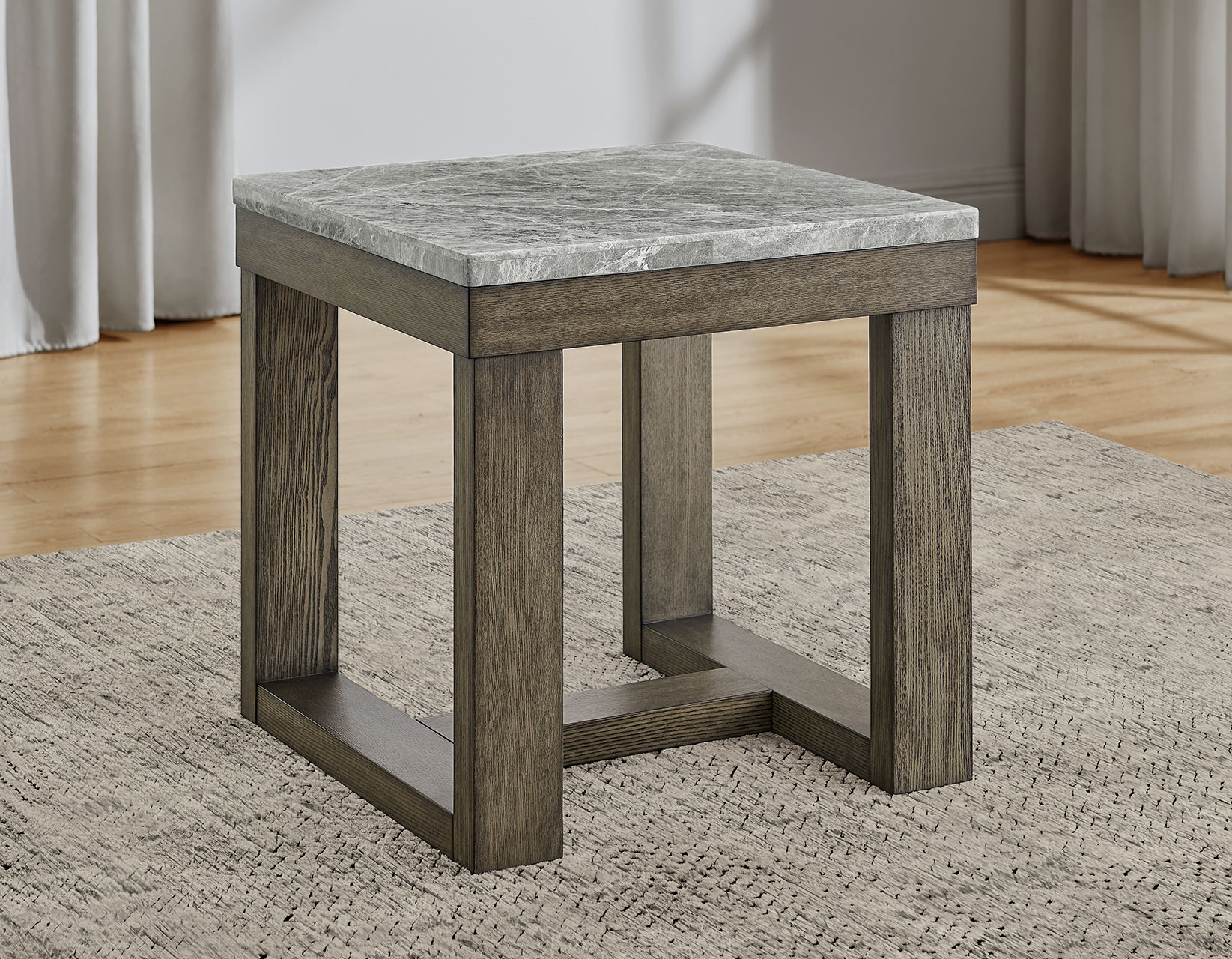 Calla End Table, Gray Marble Top - Image 7