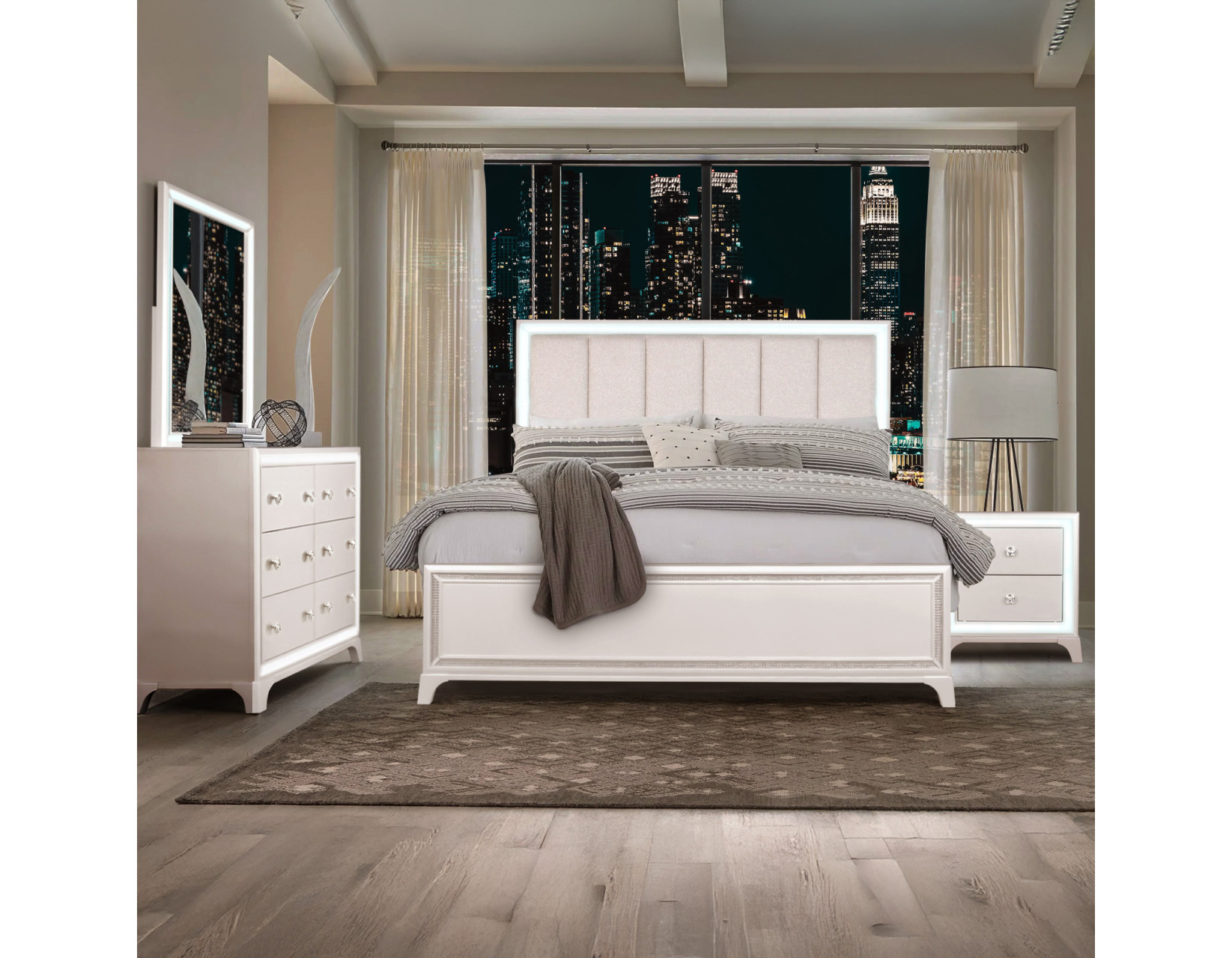 Cassie Illuminating King Headboard - Image 5