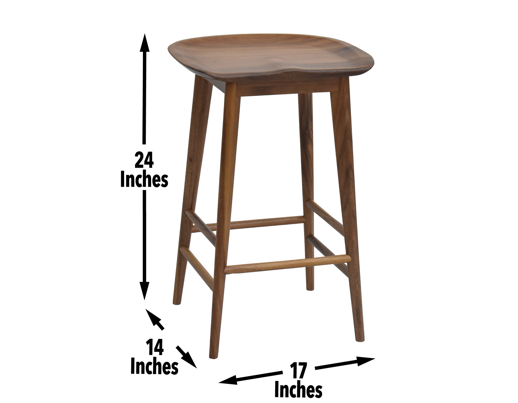Hilton 24" Backless Counter Stool, Natural - Image 3