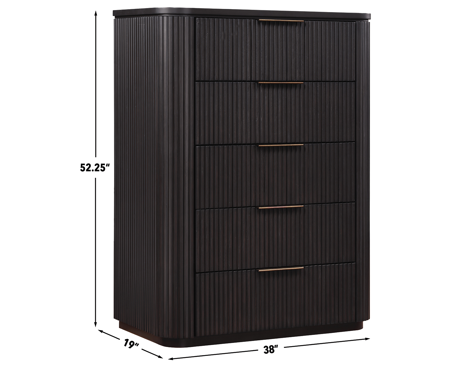 Henry Reeded Bedroom, Espresso Finish - Image 12