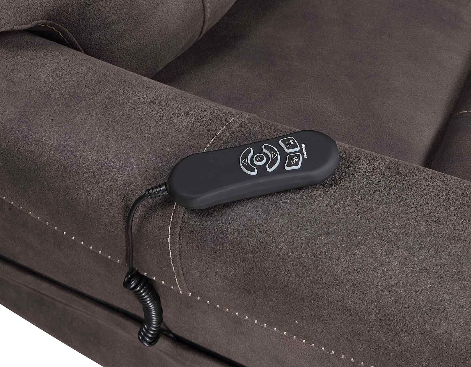 Brisbane Power Lift Chair w/Three Heat Zones, Stone - Image 17