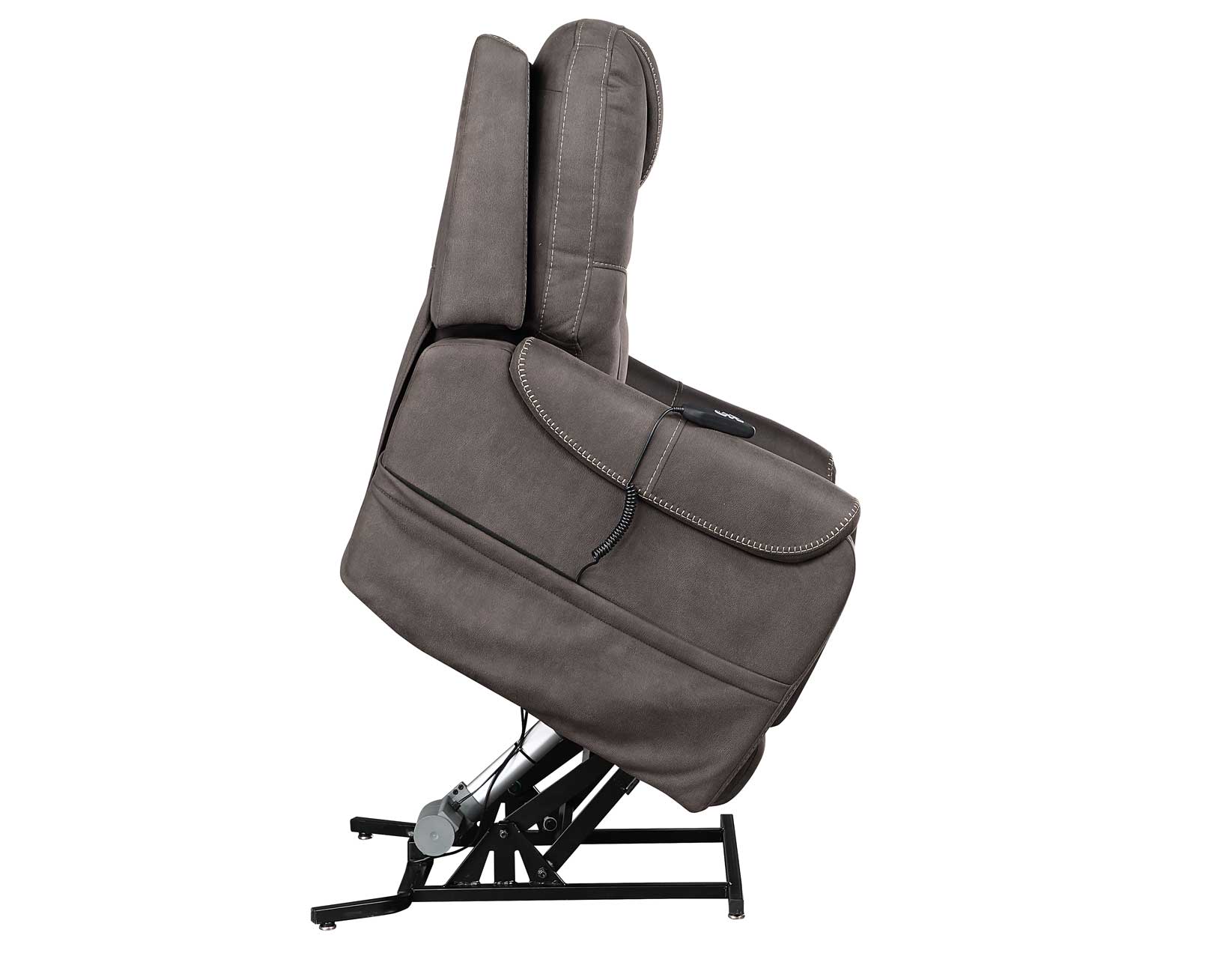 Brisbane Power Lift Chair w/Three Heat Zones, Stone - Image 4