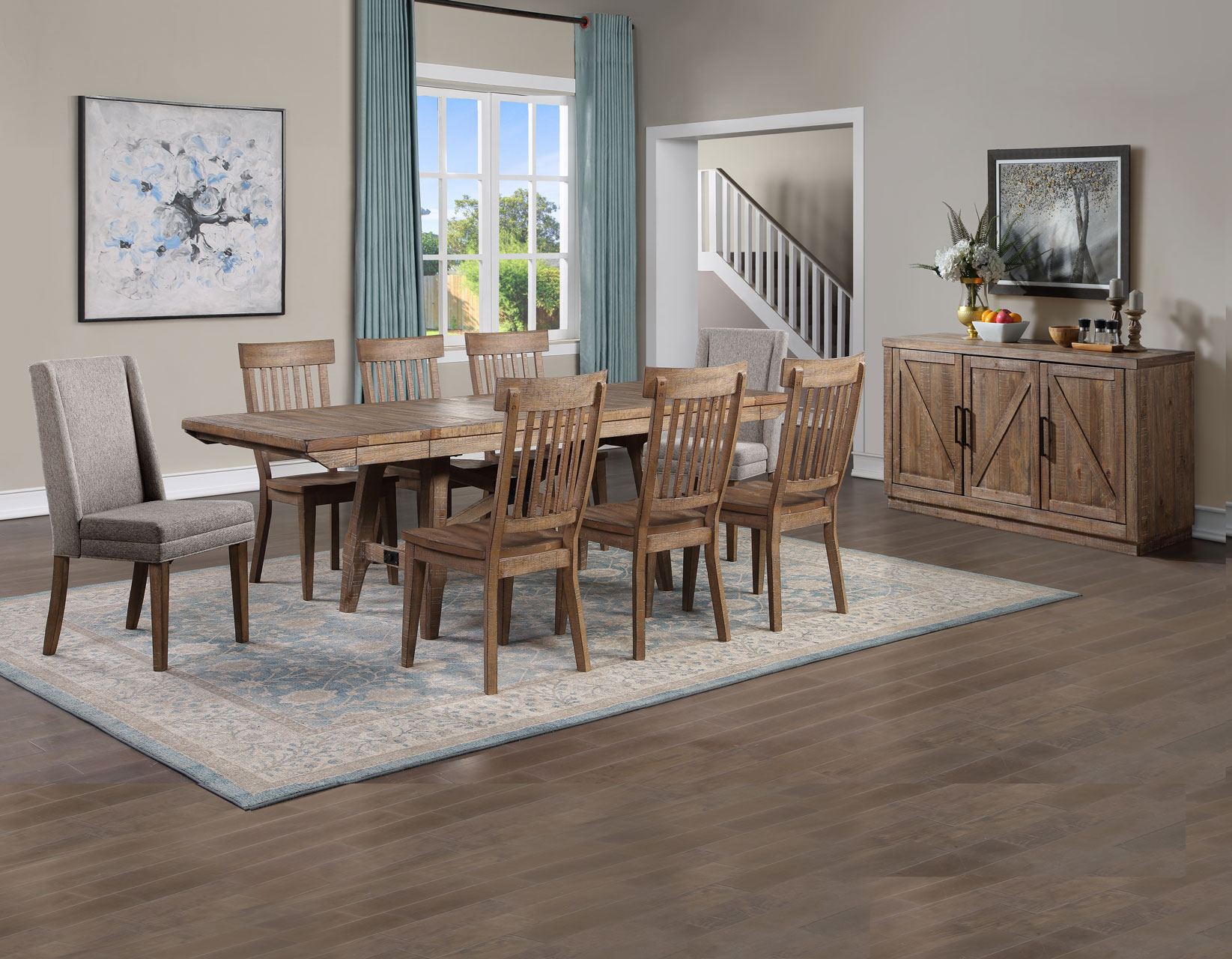 Riverdale 6-Piece Dining Set<br>(Dining Table, 2 Arm Chairs, 2 Side Chairs and Bench) - Image 12