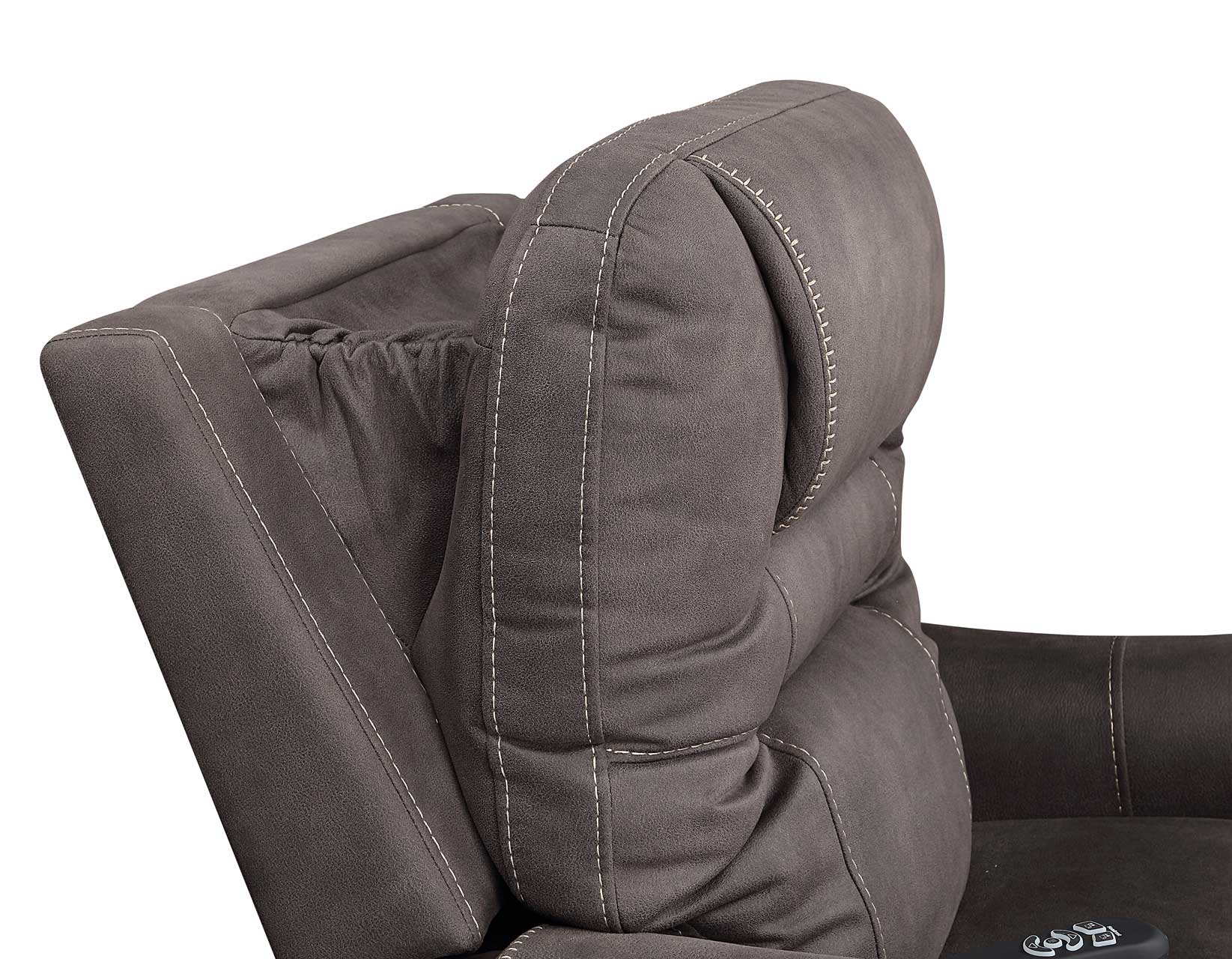 Brisbane Power Lift Chair w/Three Heat Zones, Stone - Image 18