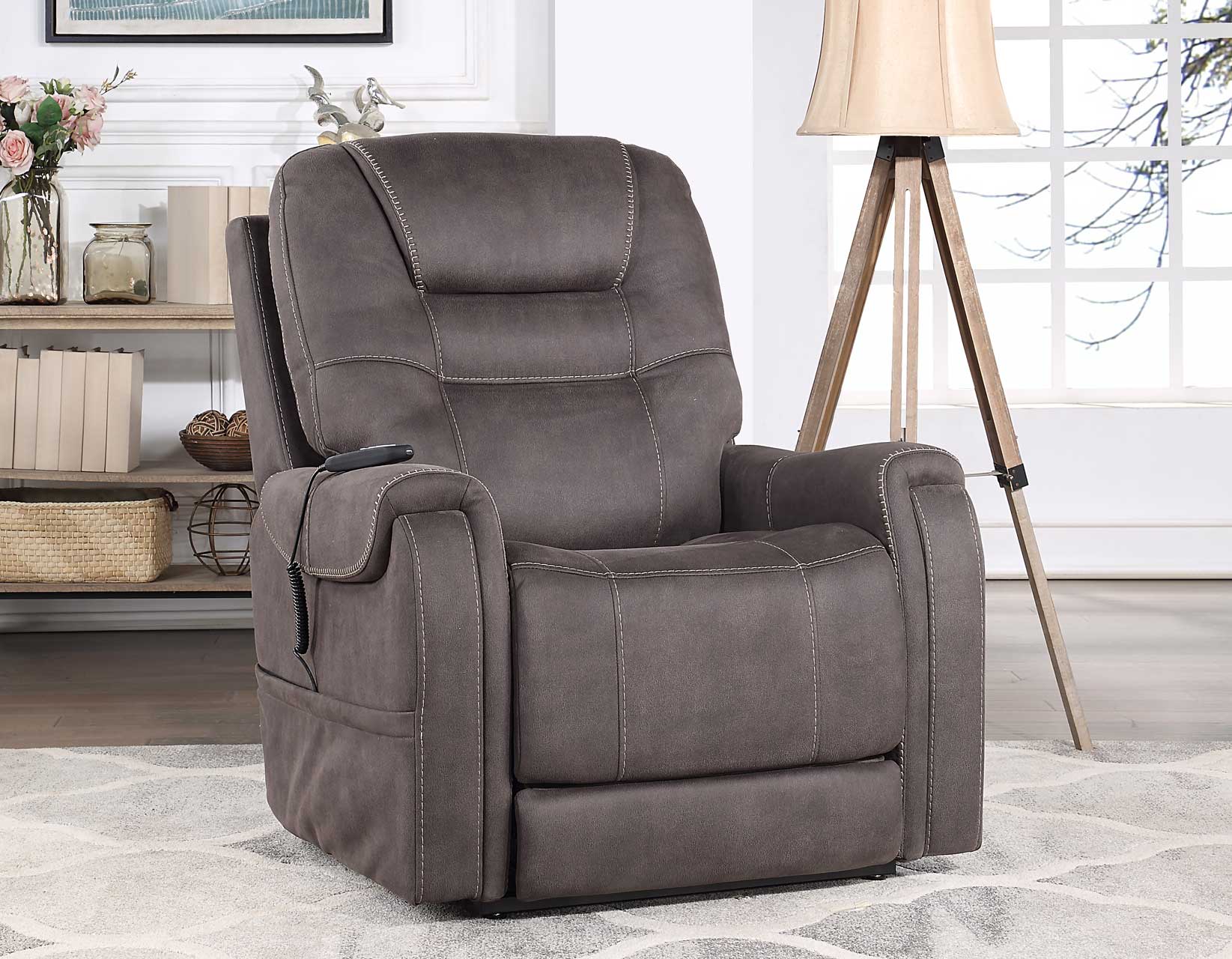 Brisbane Power Lift Chair w/Three Heat Zones, Stone - Image 16