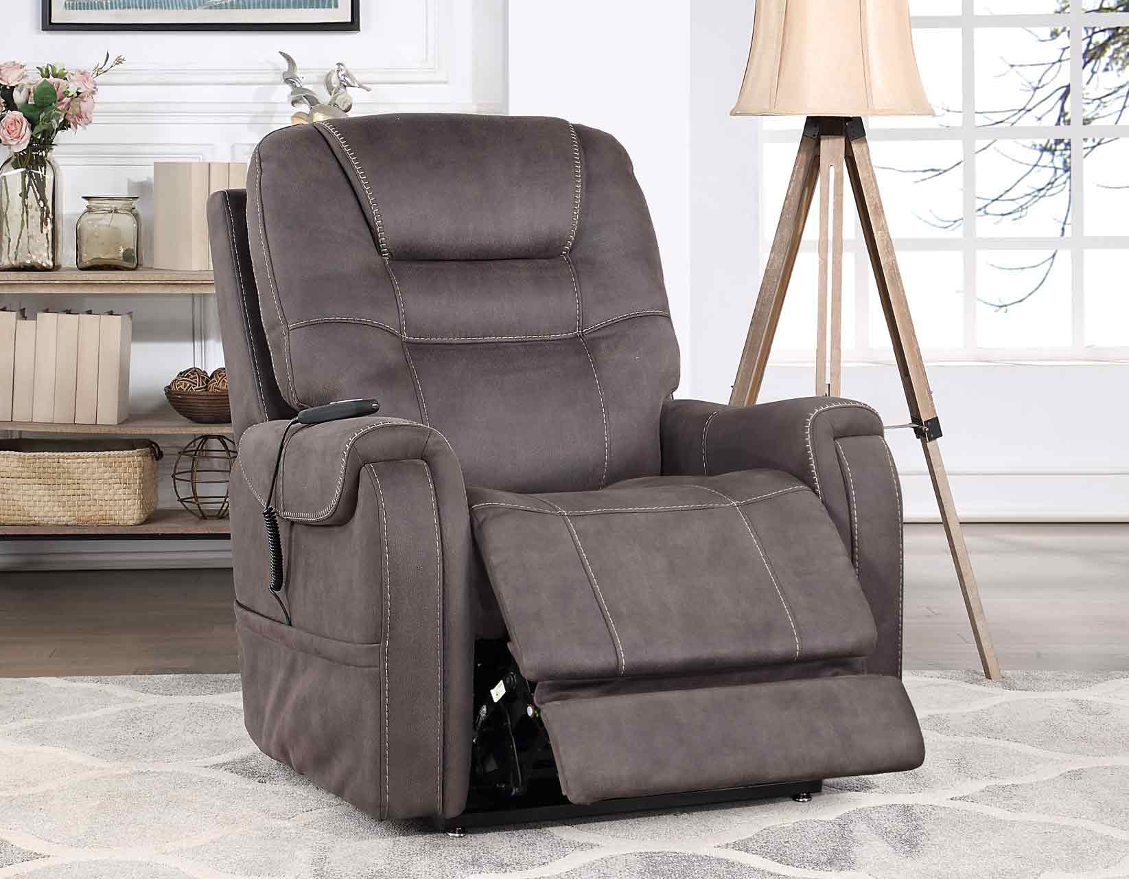 Brisbane Power Lift Chair w/Three Heat Zones, Stone - Image 14