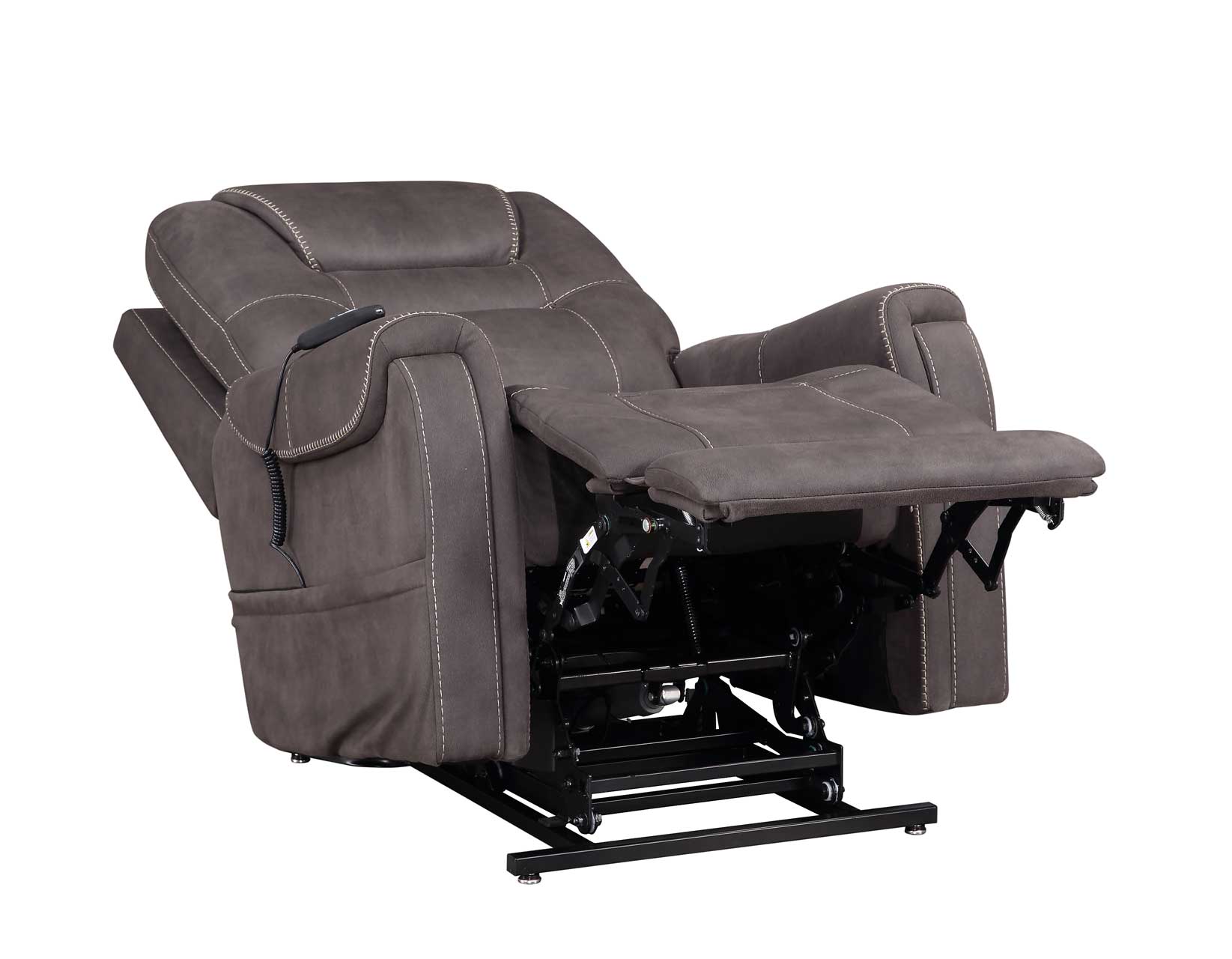 Brisbane Power Lift Chair w/Three Heat Zones, Stone - Image 8