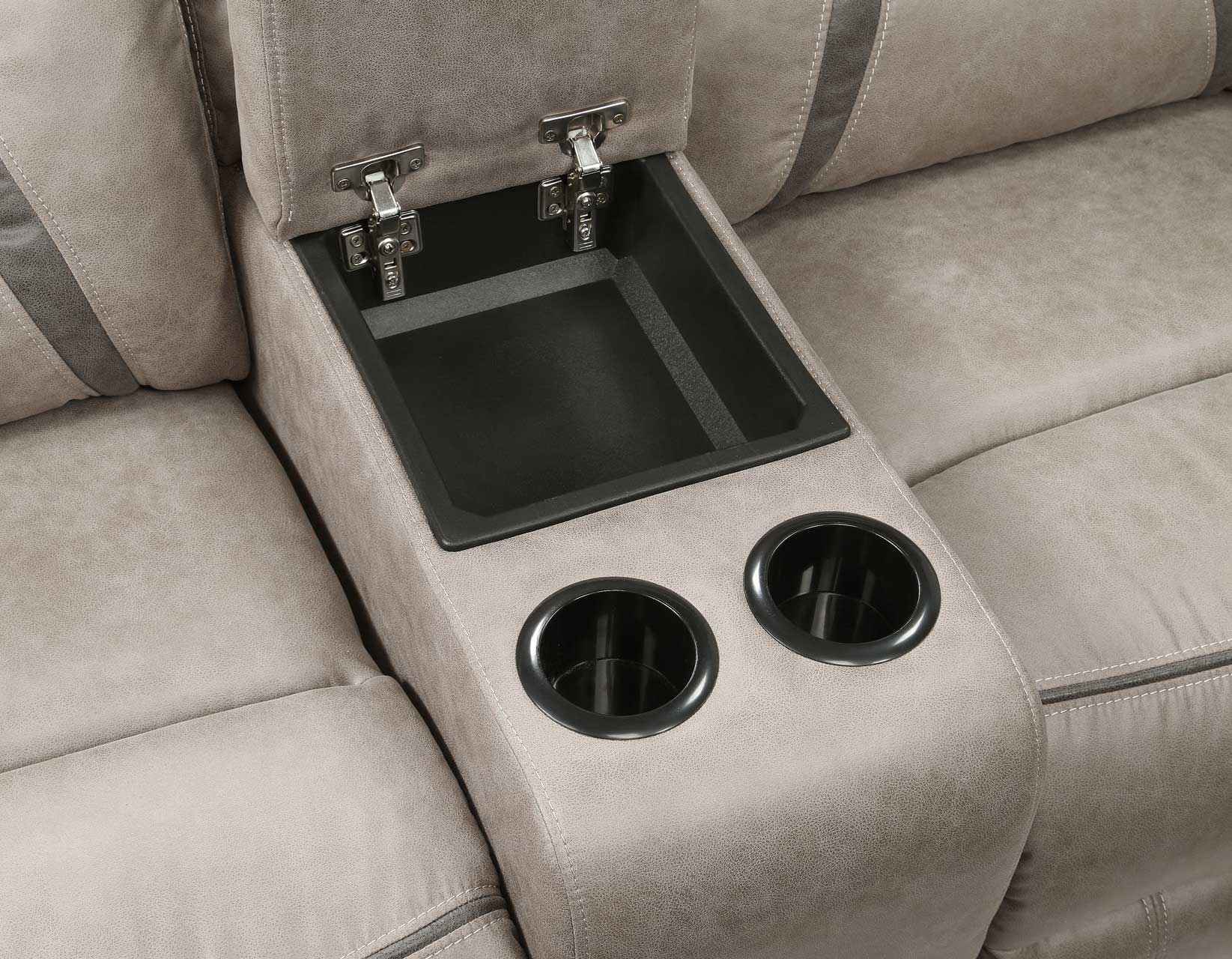 Tyson Console Loveseat, Manual Reclining, Glider - Image 6