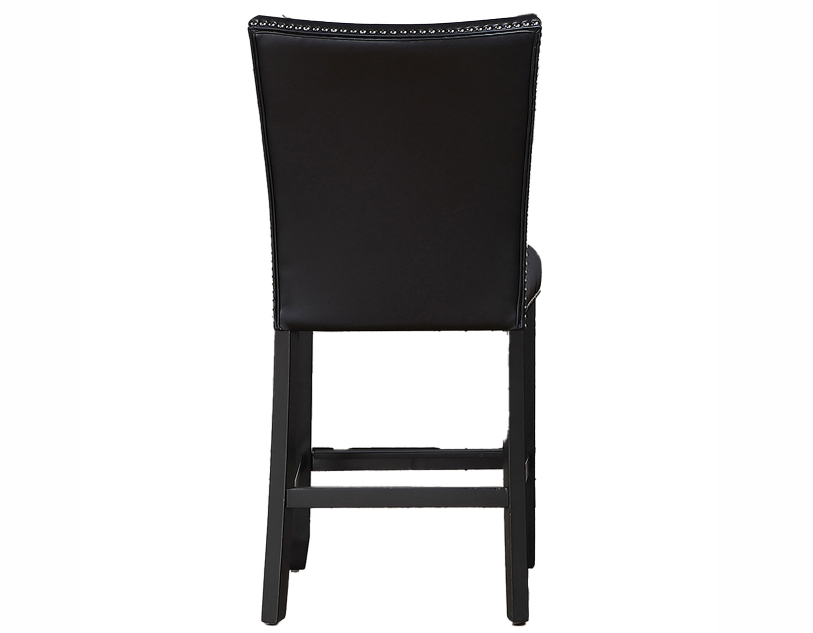 Artemis 24" Counter Stool, Black Vegan Leather - Image 5
