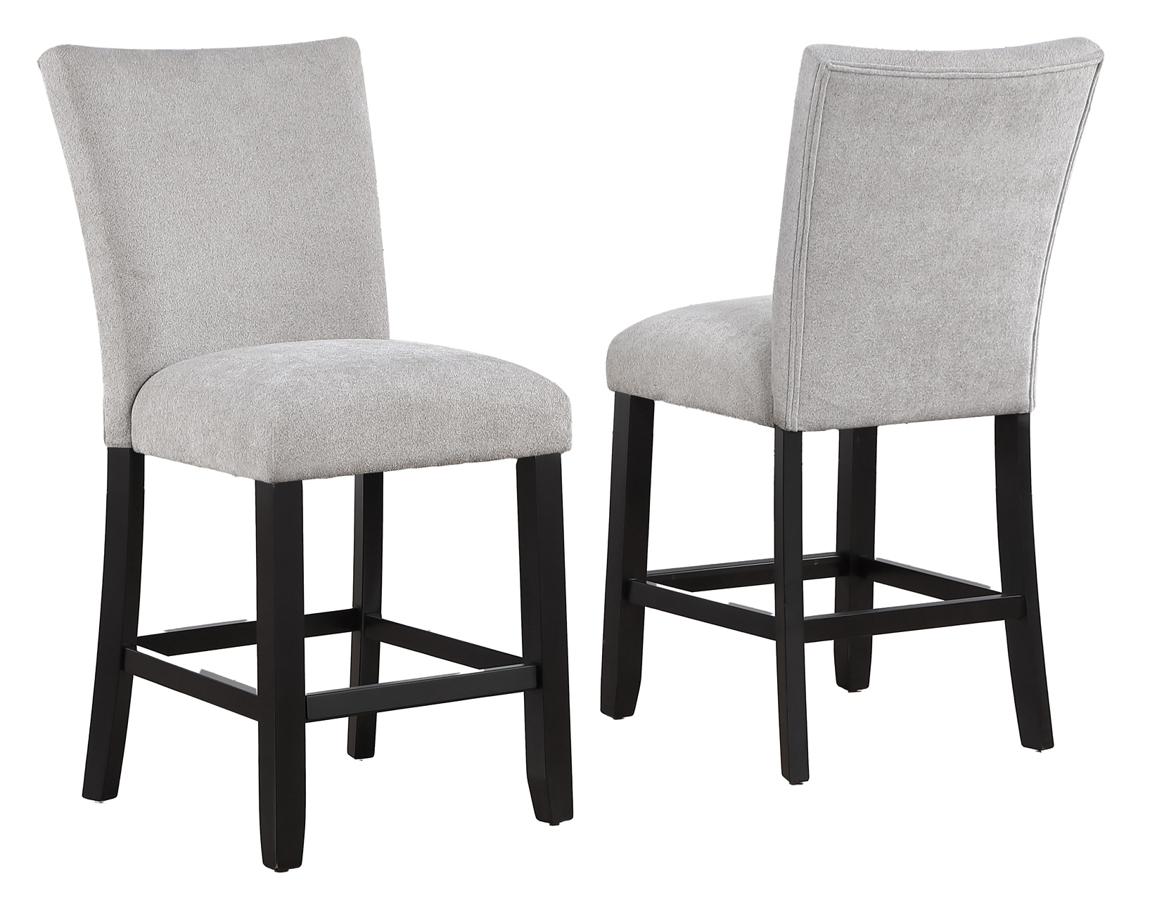 Artemis 24" Counter Stool, Gray Chenille - Image 2