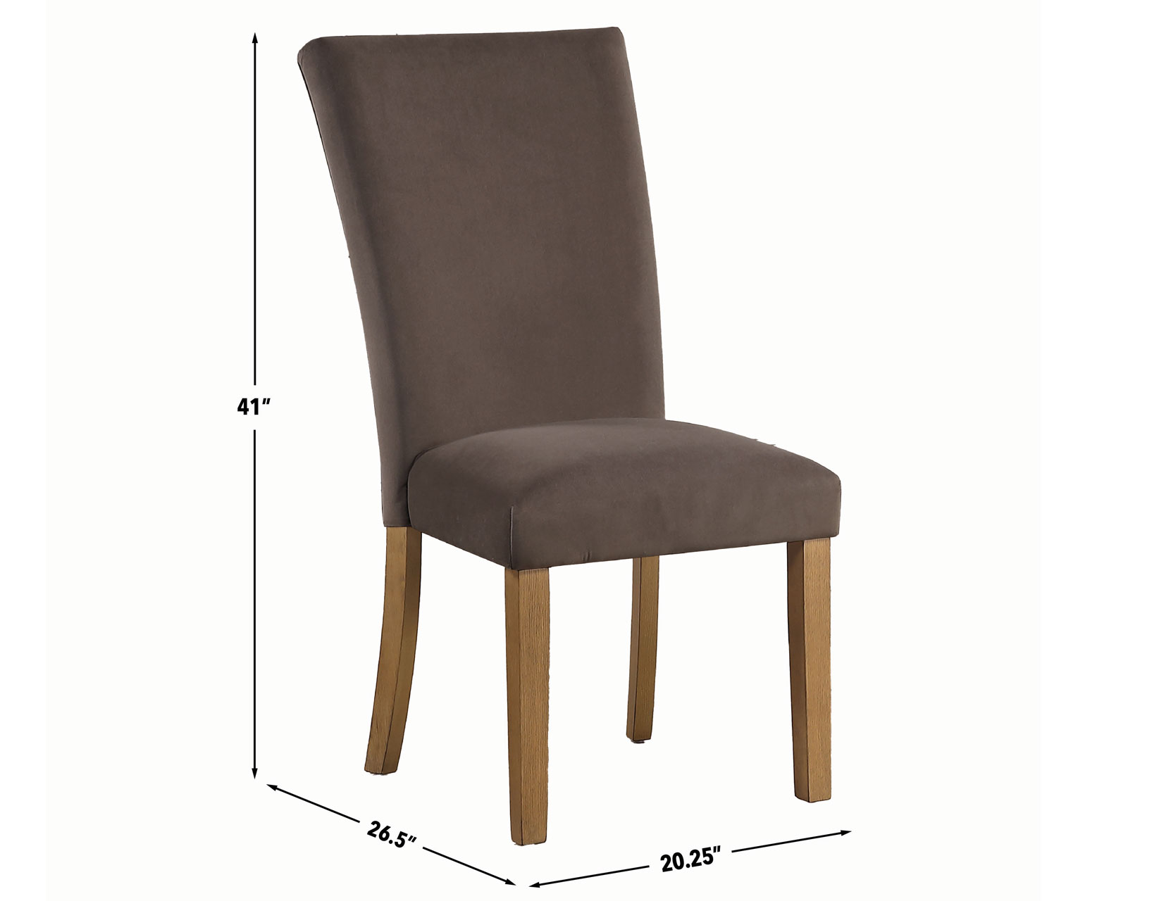 Artemis Side Chair, Brown Velvet - Image 7