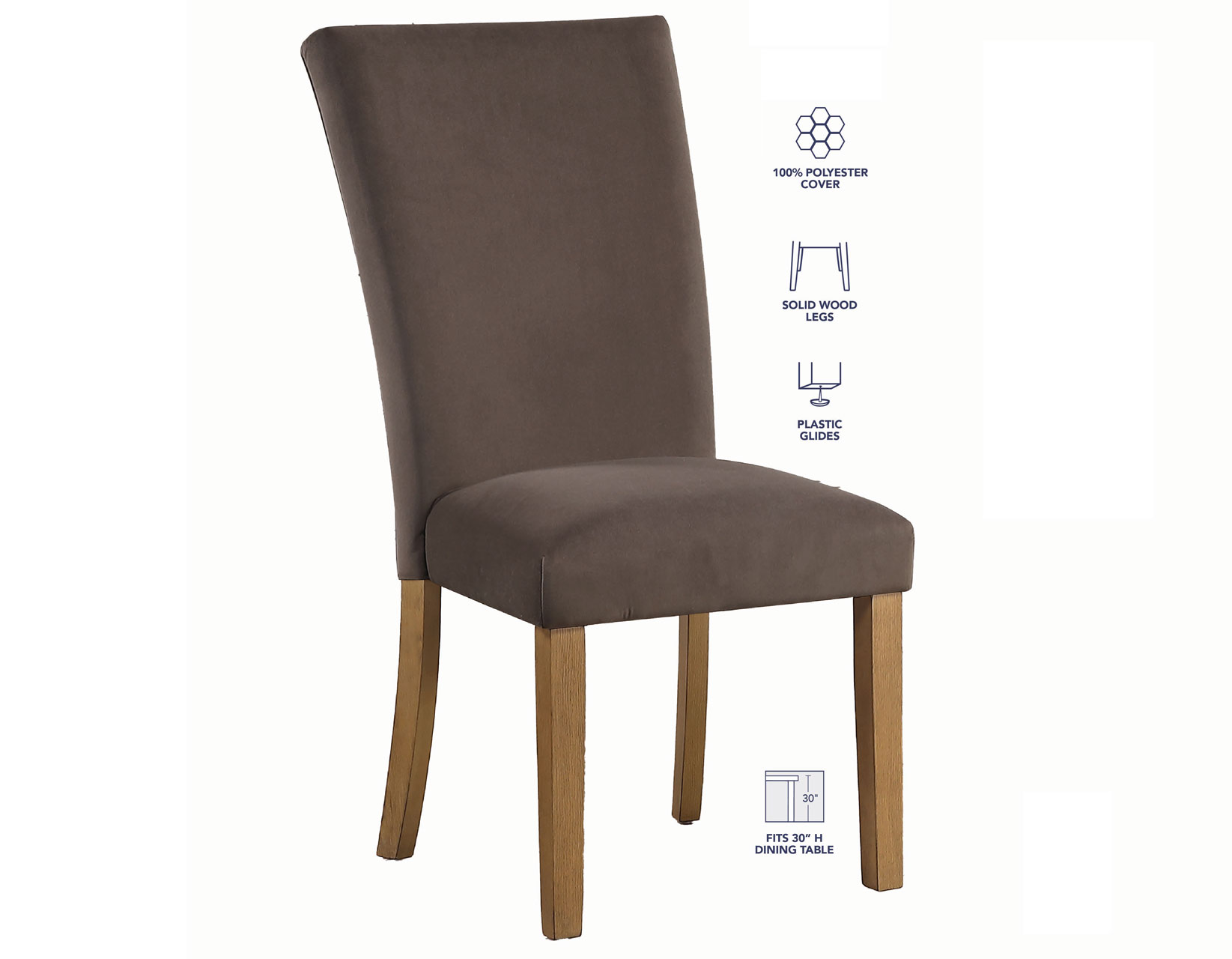 Artemis Side Chair, Brown Velvet - Image 6
