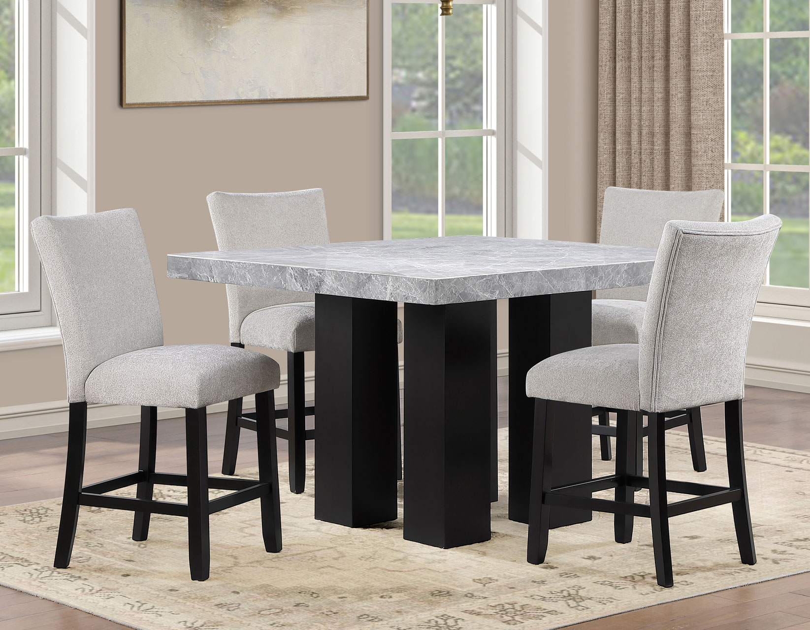 Artemis 24" Counter Stool, Gray Chenille - Image 10