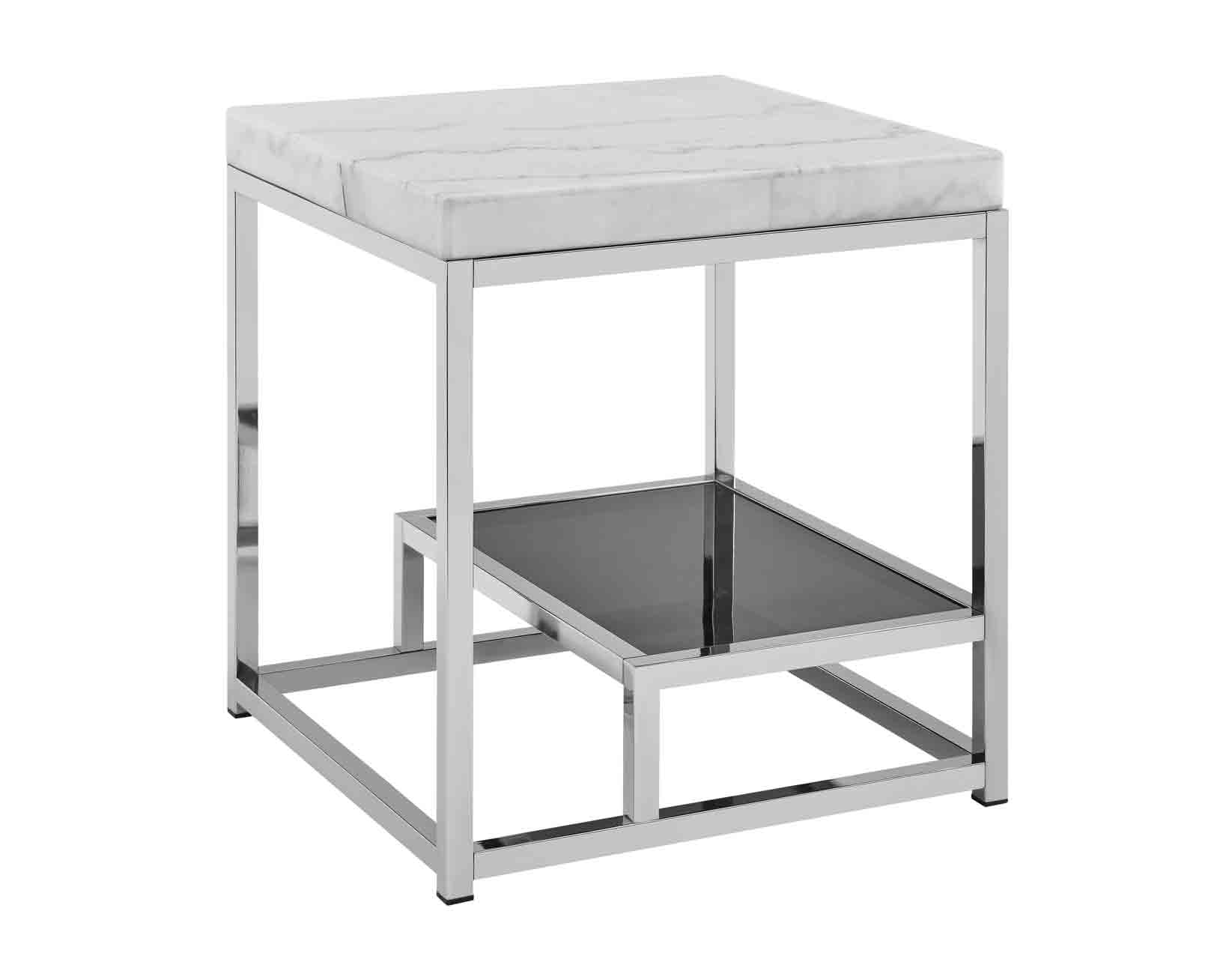 Aston, End Table, White Marble Top - Image 4