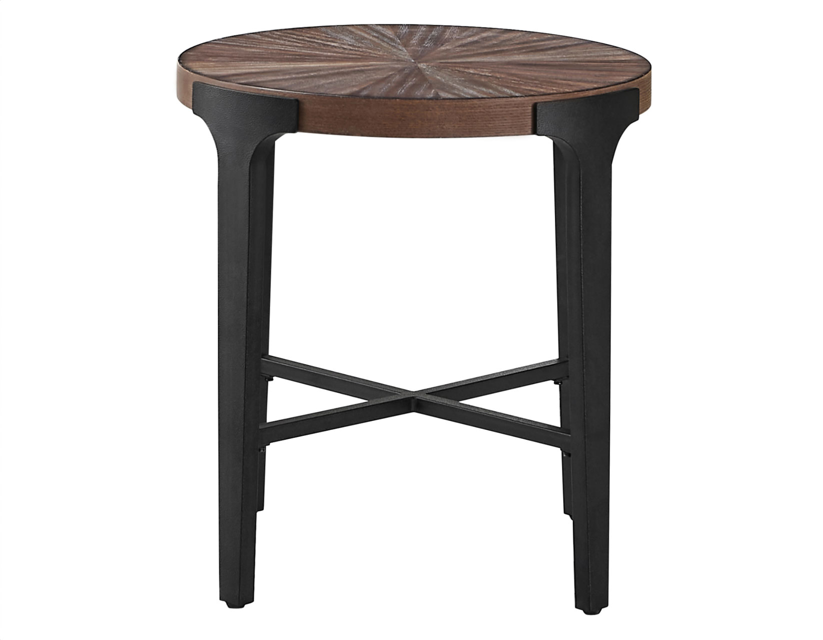 Chevron, 22-inch Round End Table - Image 3