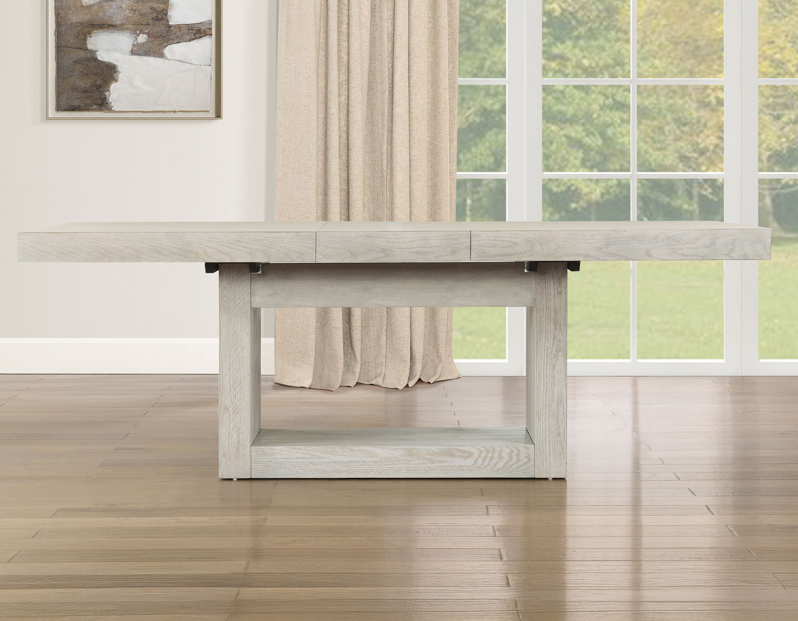 Garland 70-88-inch Table w/18-inch Leaf, Greige Finish - Image 6