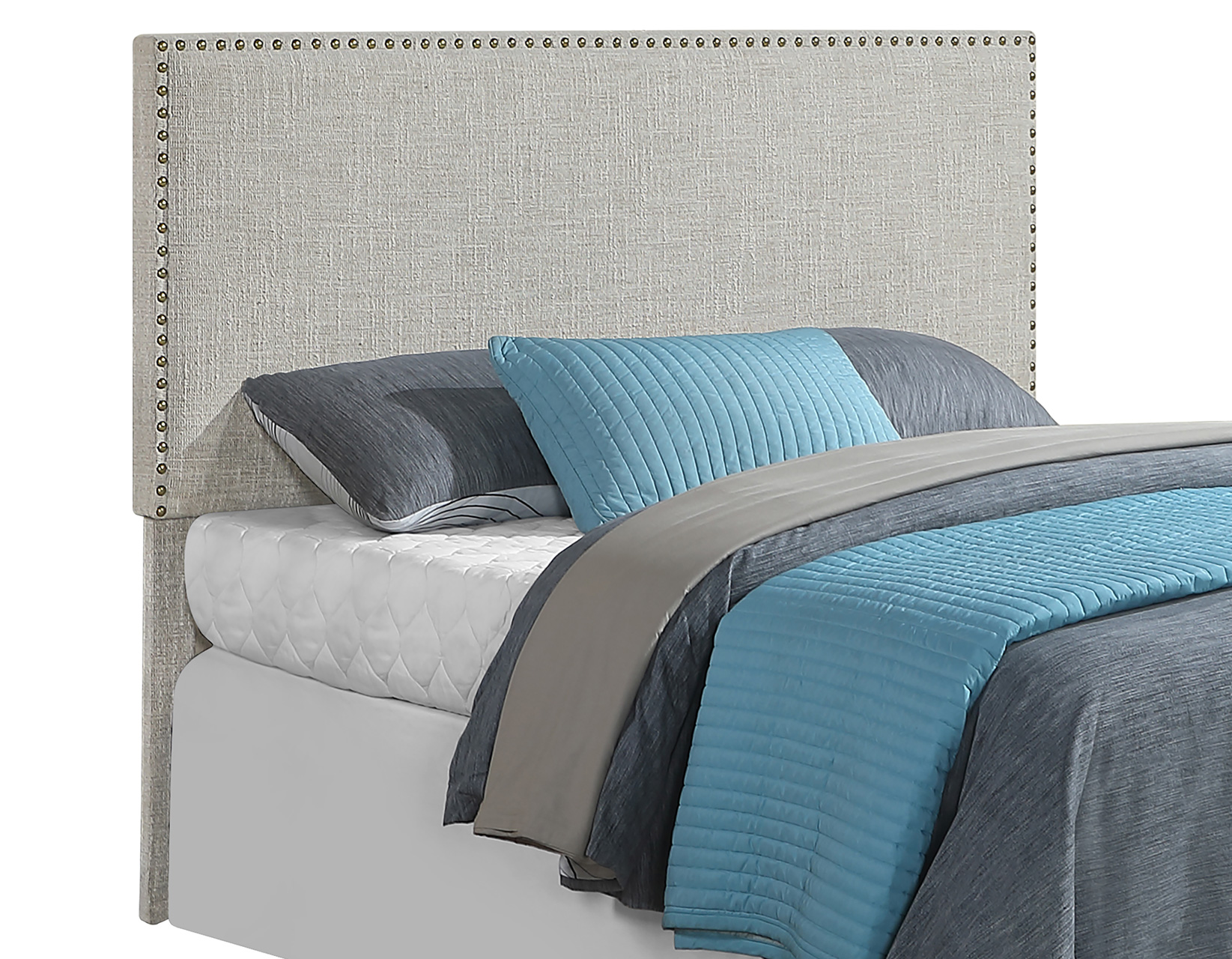 Hadley Cream Linen Queen/Full Headboard - Image 4