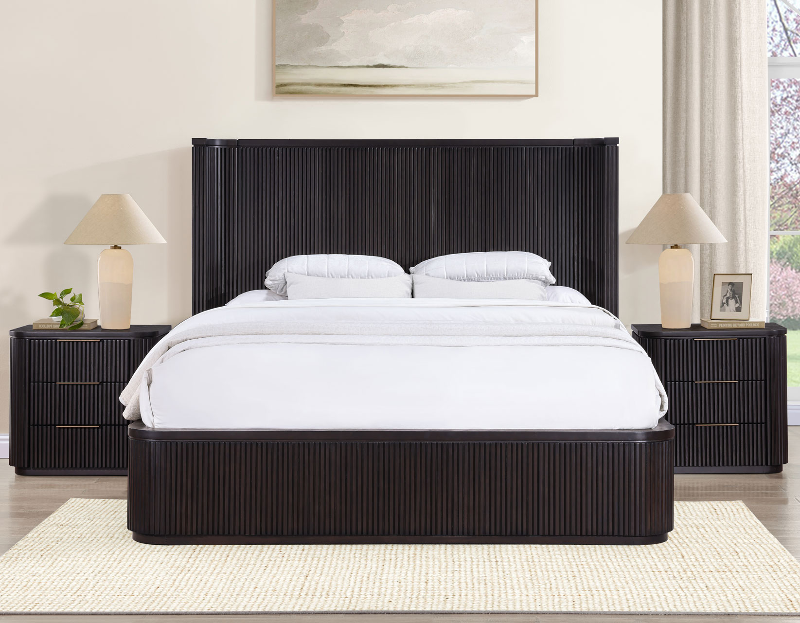 Henry Reeded Bedroom, Espresso Finish - Image 3