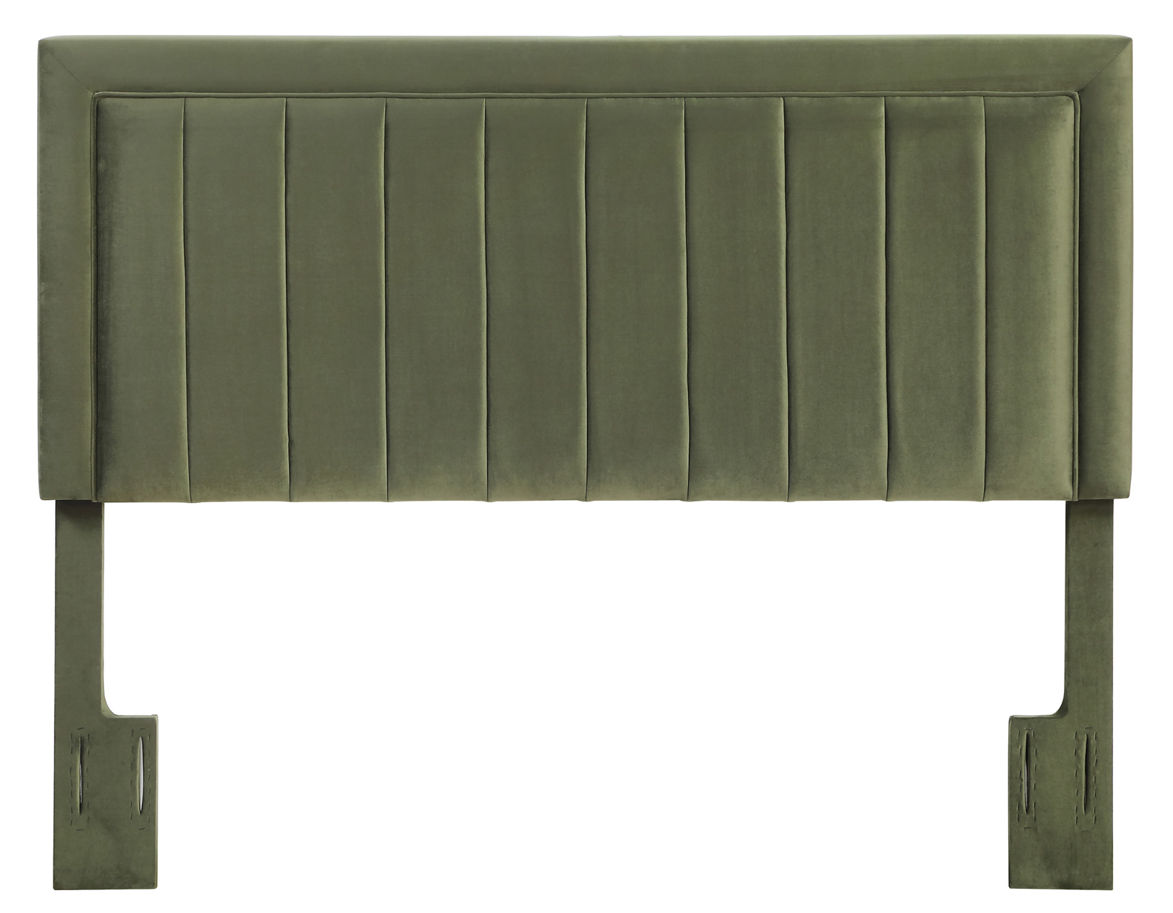 Jade Green Velvet Queen/Full Headboard - Image 3