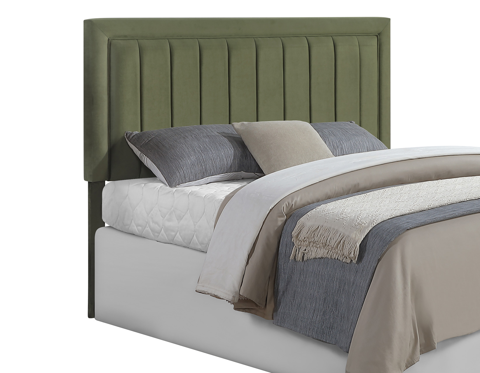 Jade Green Velvet Queen/Full Headboard - Image 6