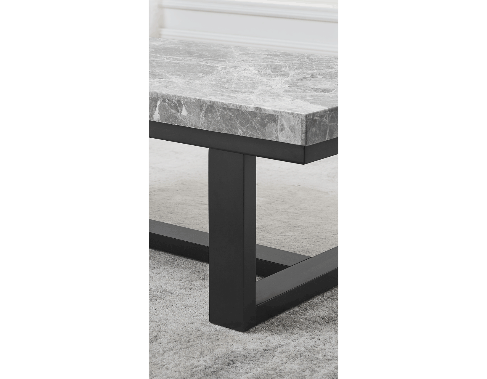 Artemis Sofa Table, Gray Marble Top - Image 4