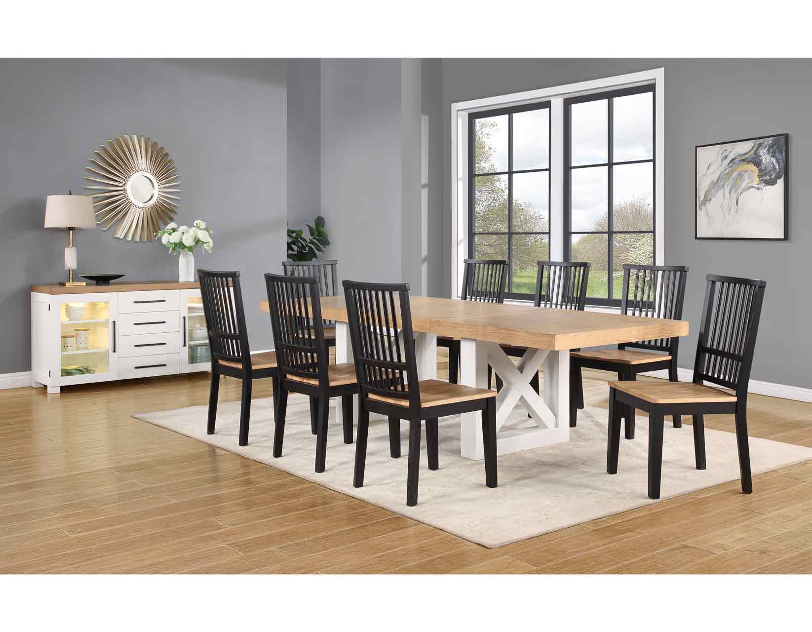 Magnolia 7-Piece 72-108-inch Dining Set<br>(Table & 6 Side Chairs) - Image 2