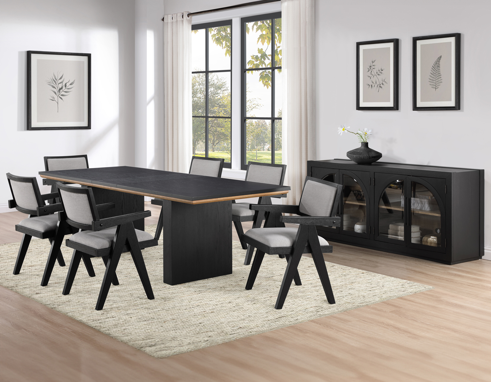 Magnolia 80-96" Dining Table with 16" Leaf - Image 11