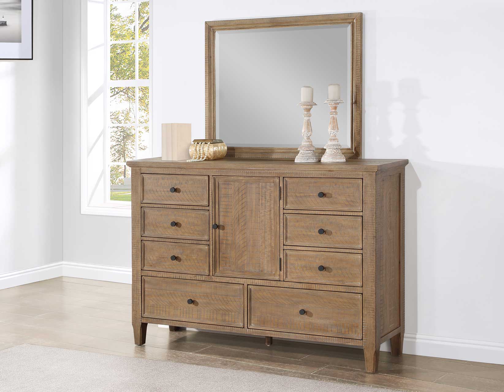 Riverdale Distressed Beveled Edge Mirror - Image 2