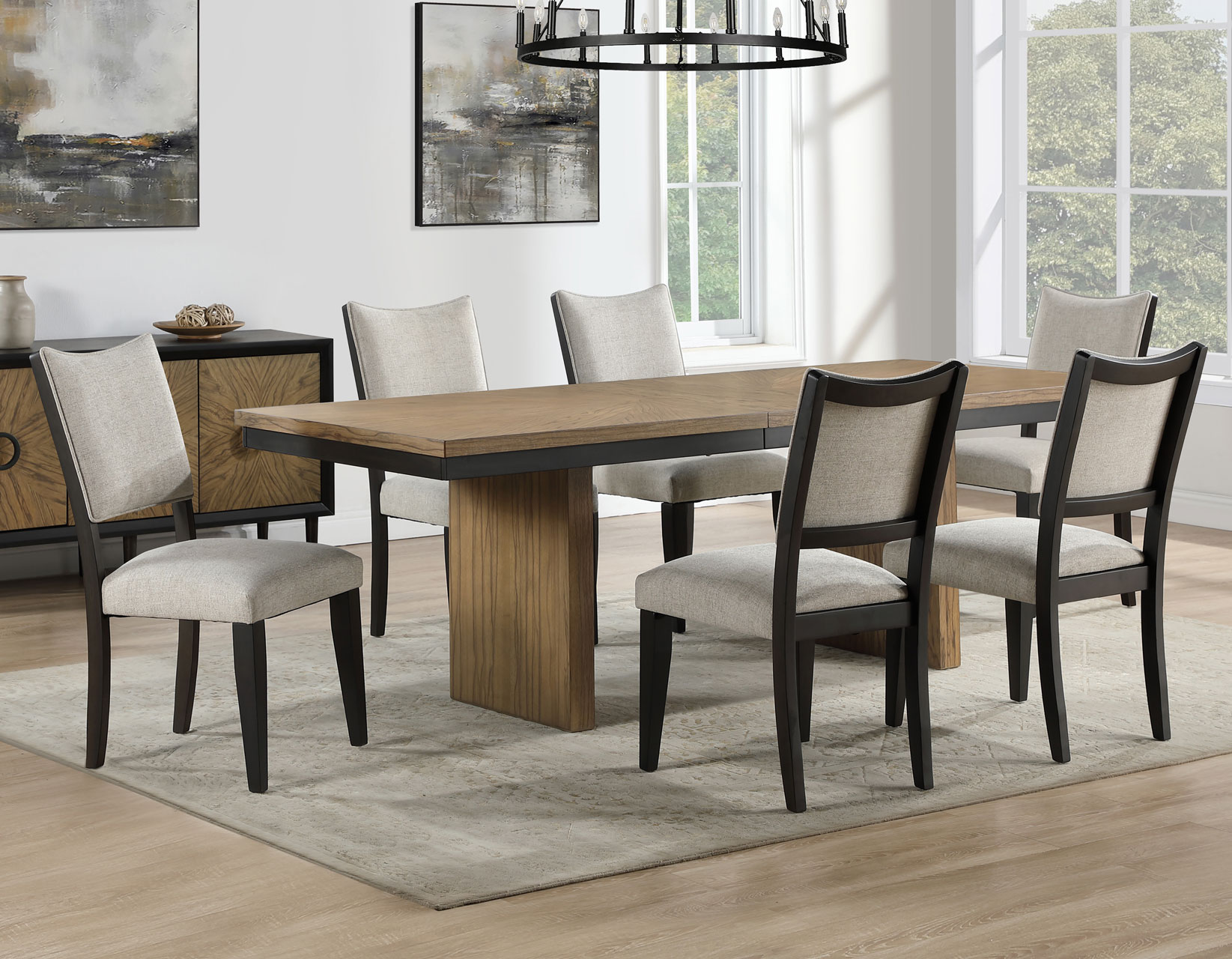 Roatan 80-96" Table Top with 16" Leaf - Image 13
