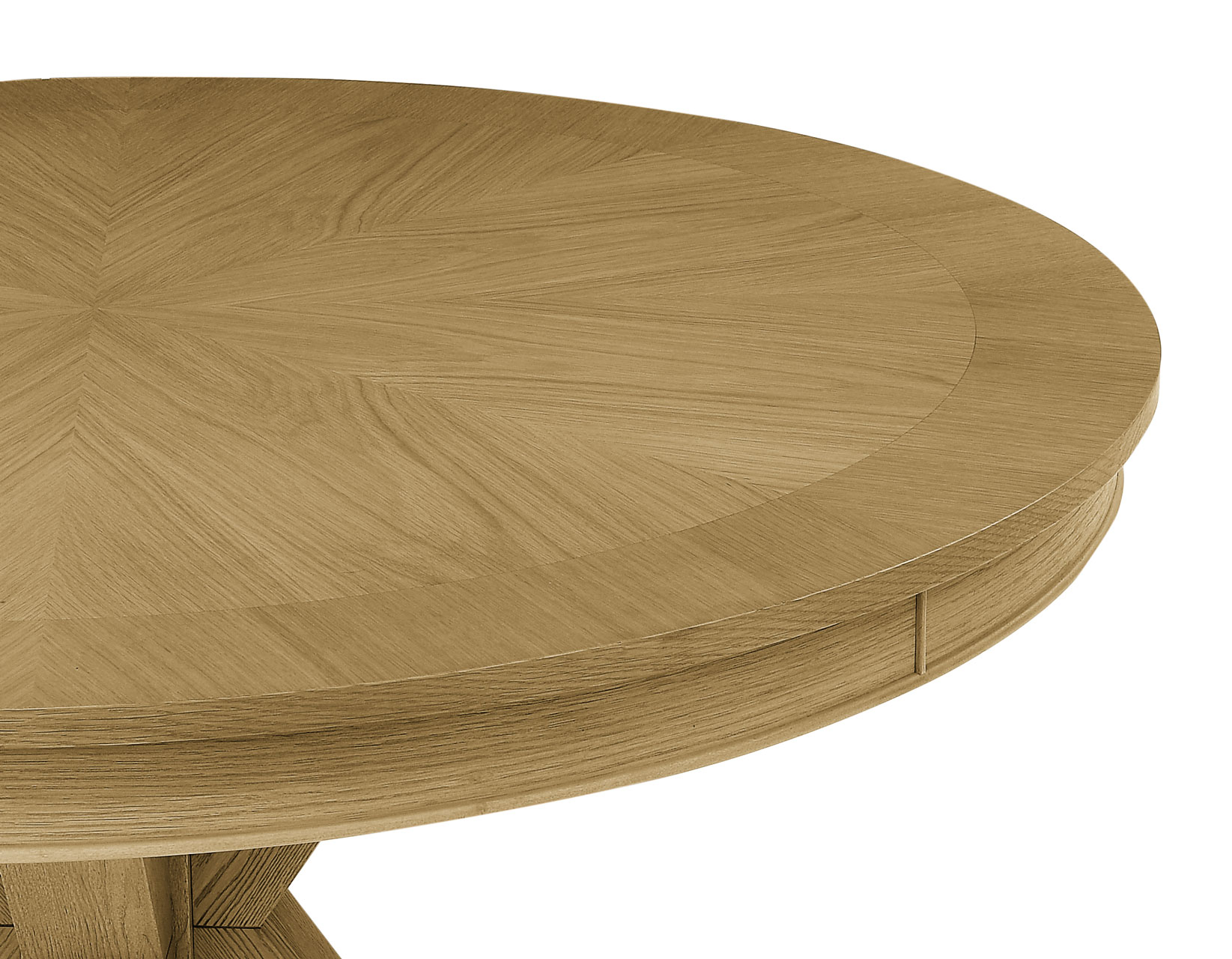Rylie 48-inch Round Table Top, Caramel Finish - Image 2