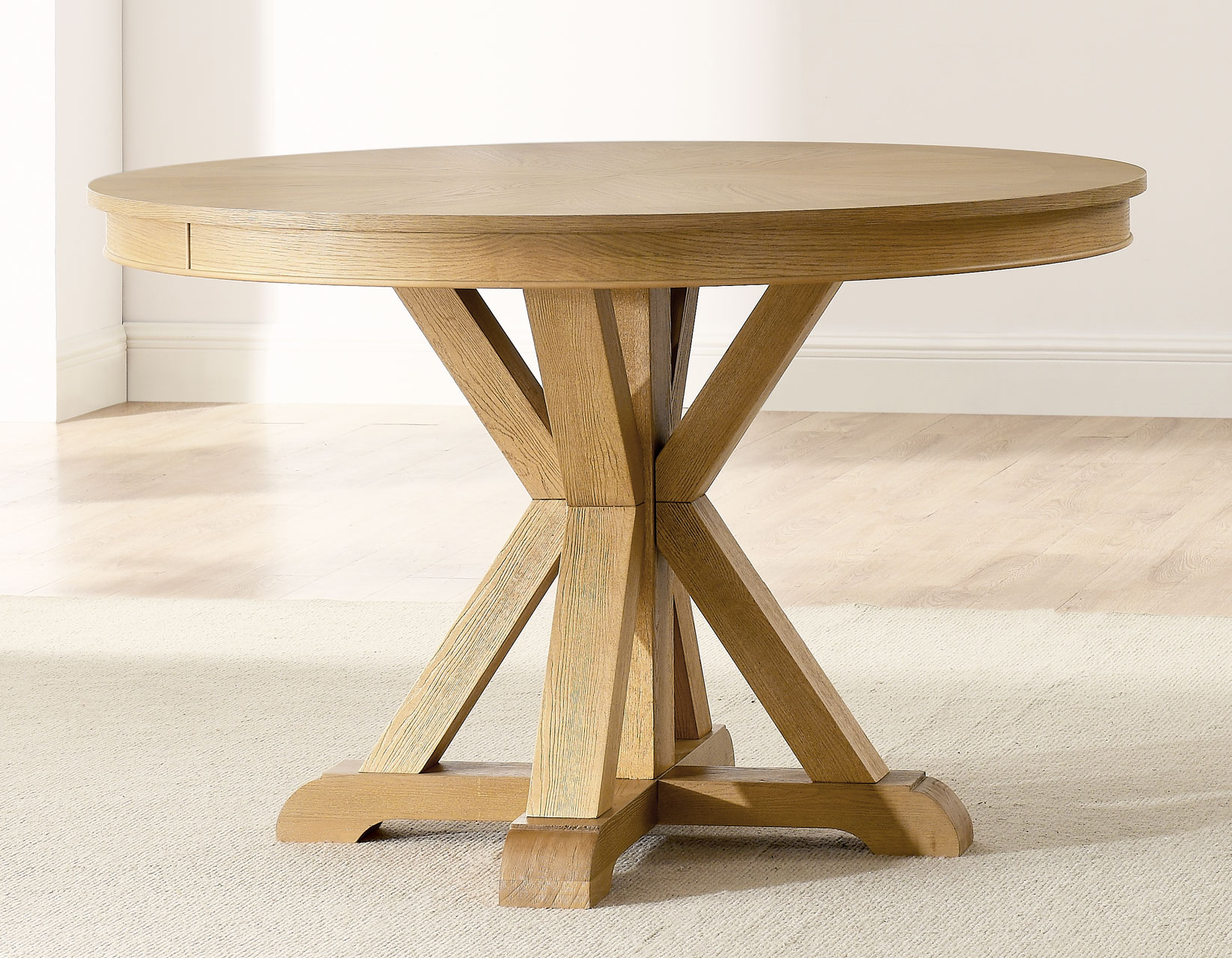 Rylie 48-inch Round Table Top, Caramel Finish - Image 7