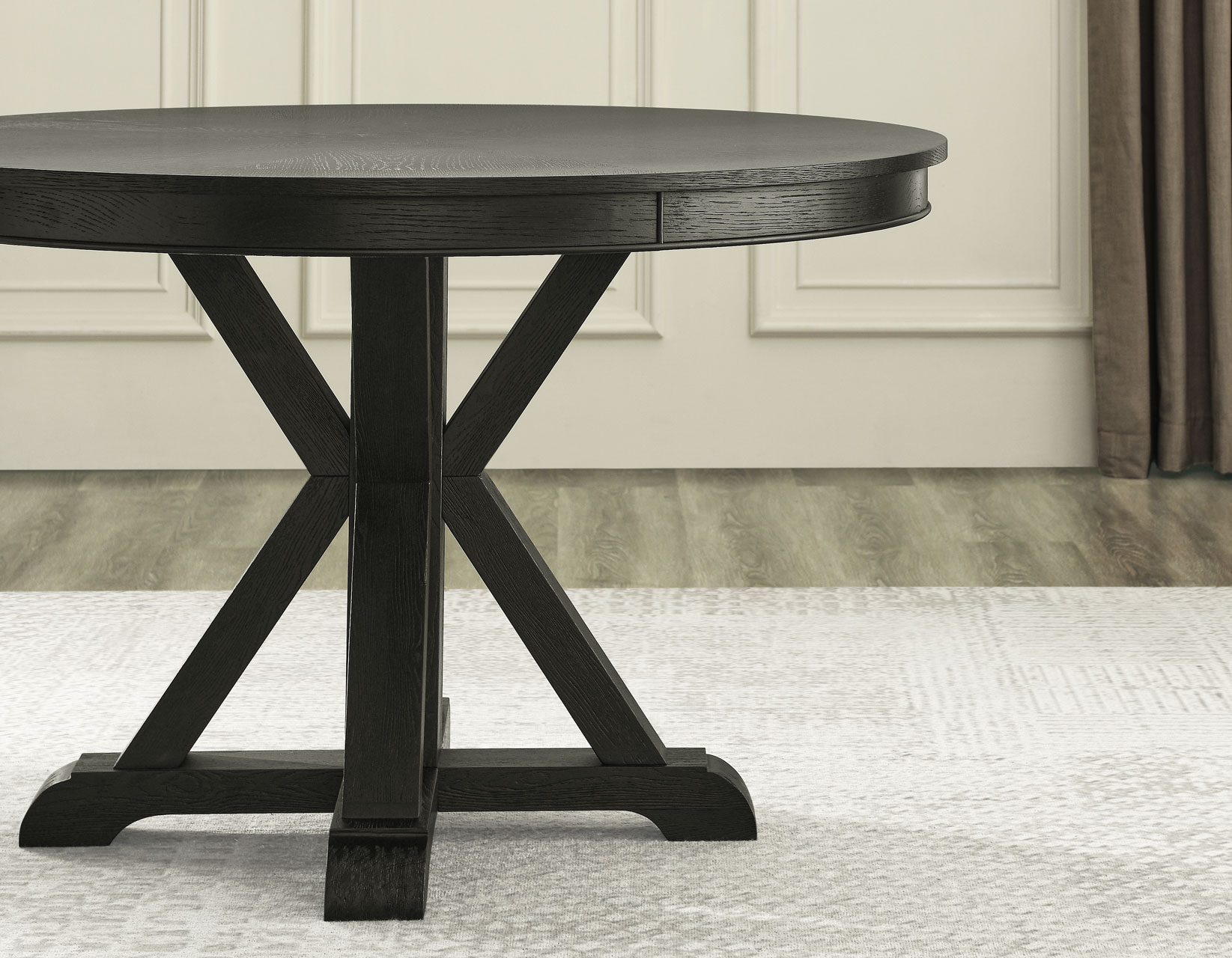 Rylie Trestle Table Base, Black Finish - Image 9