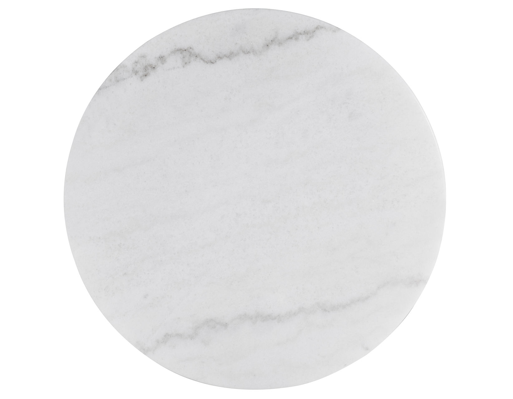 Vida, 22" Round End Table, White Marble Top - Image 5