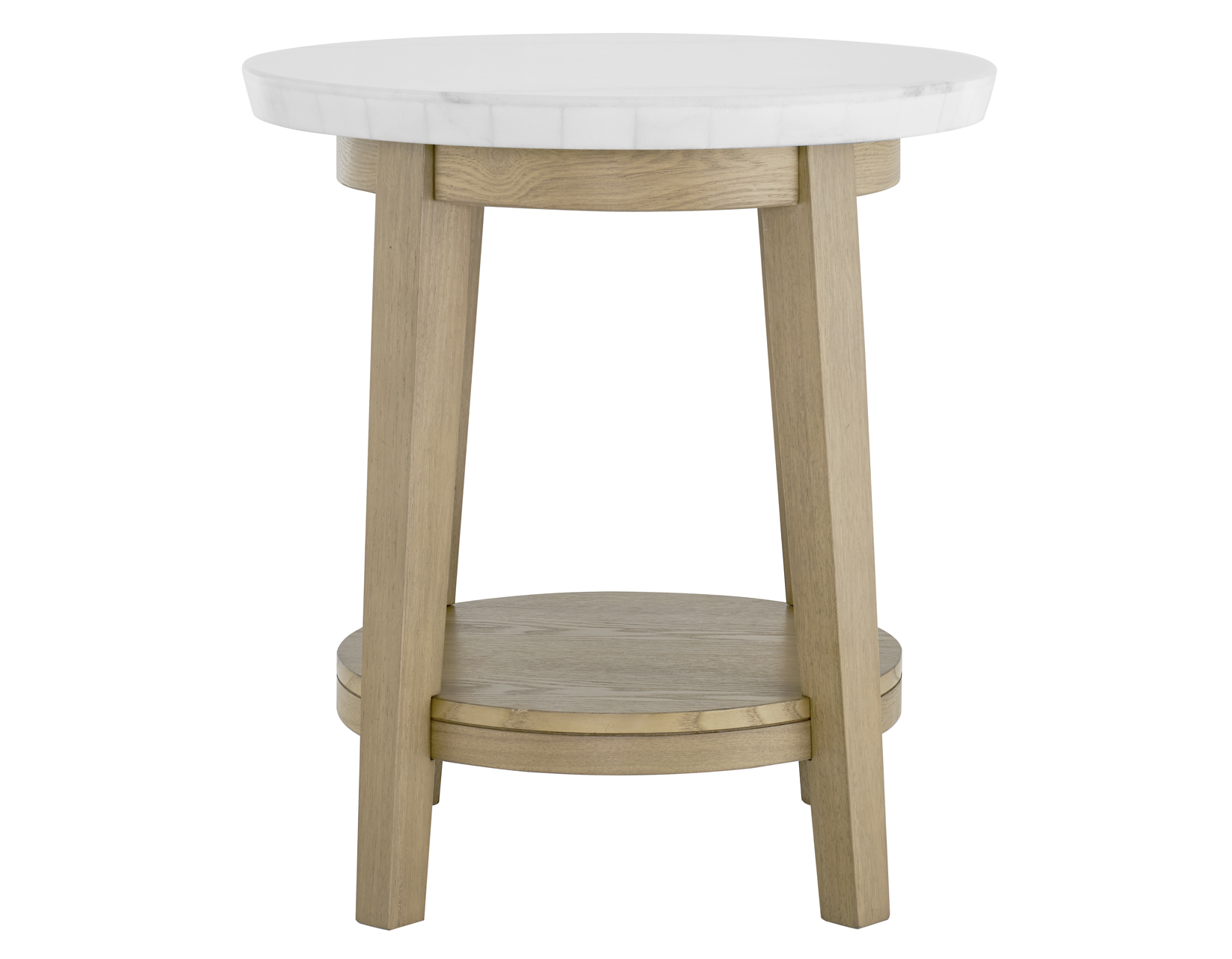 Vida, 22" Round End Table, White Marble Top - Image 4