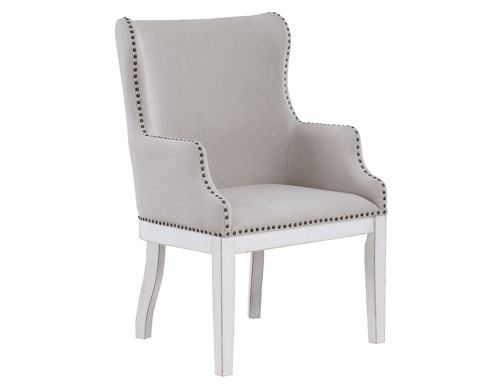 Warren Arm Chair, White - Image 3