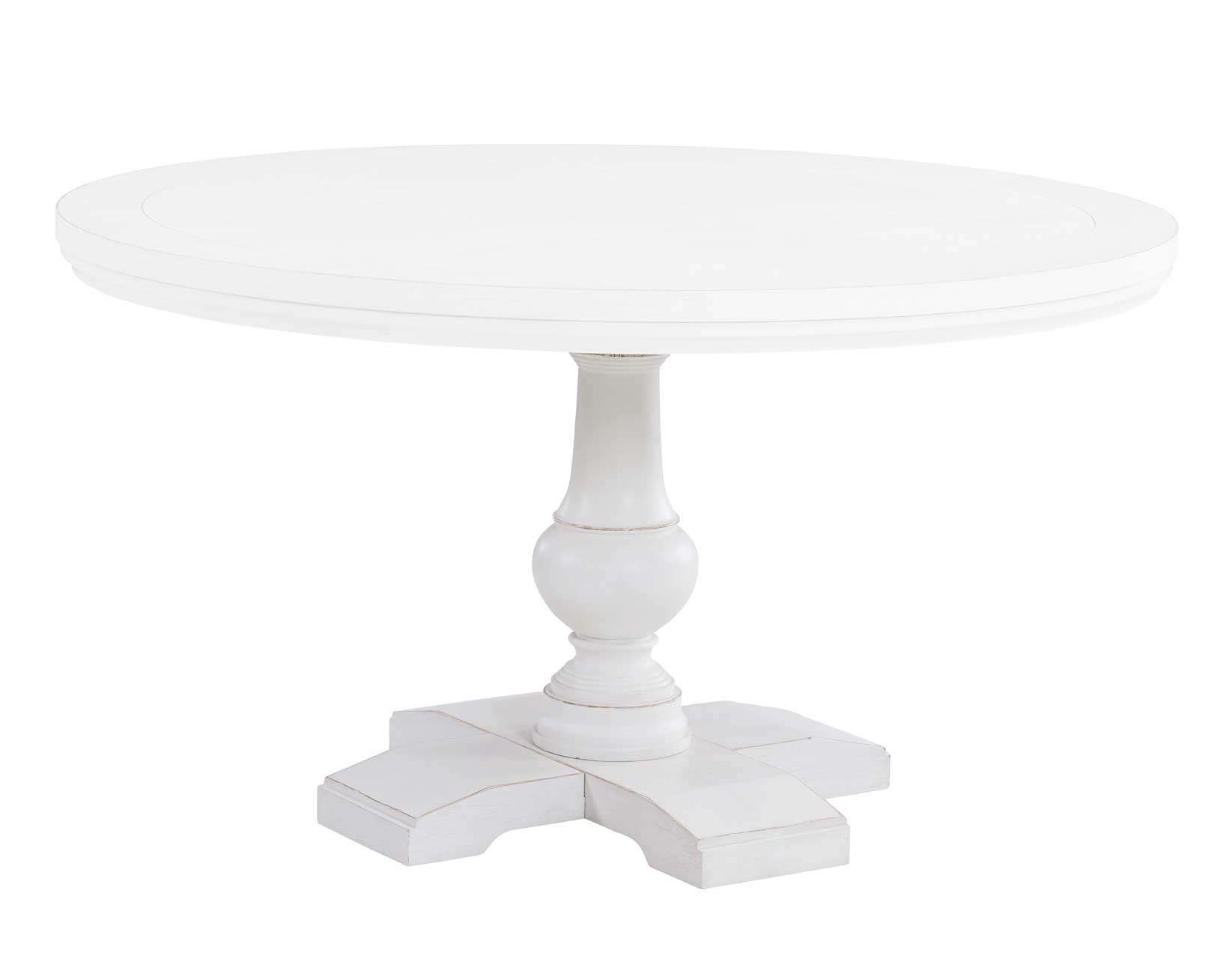 Warren White Round Pedestal Dining Table Base