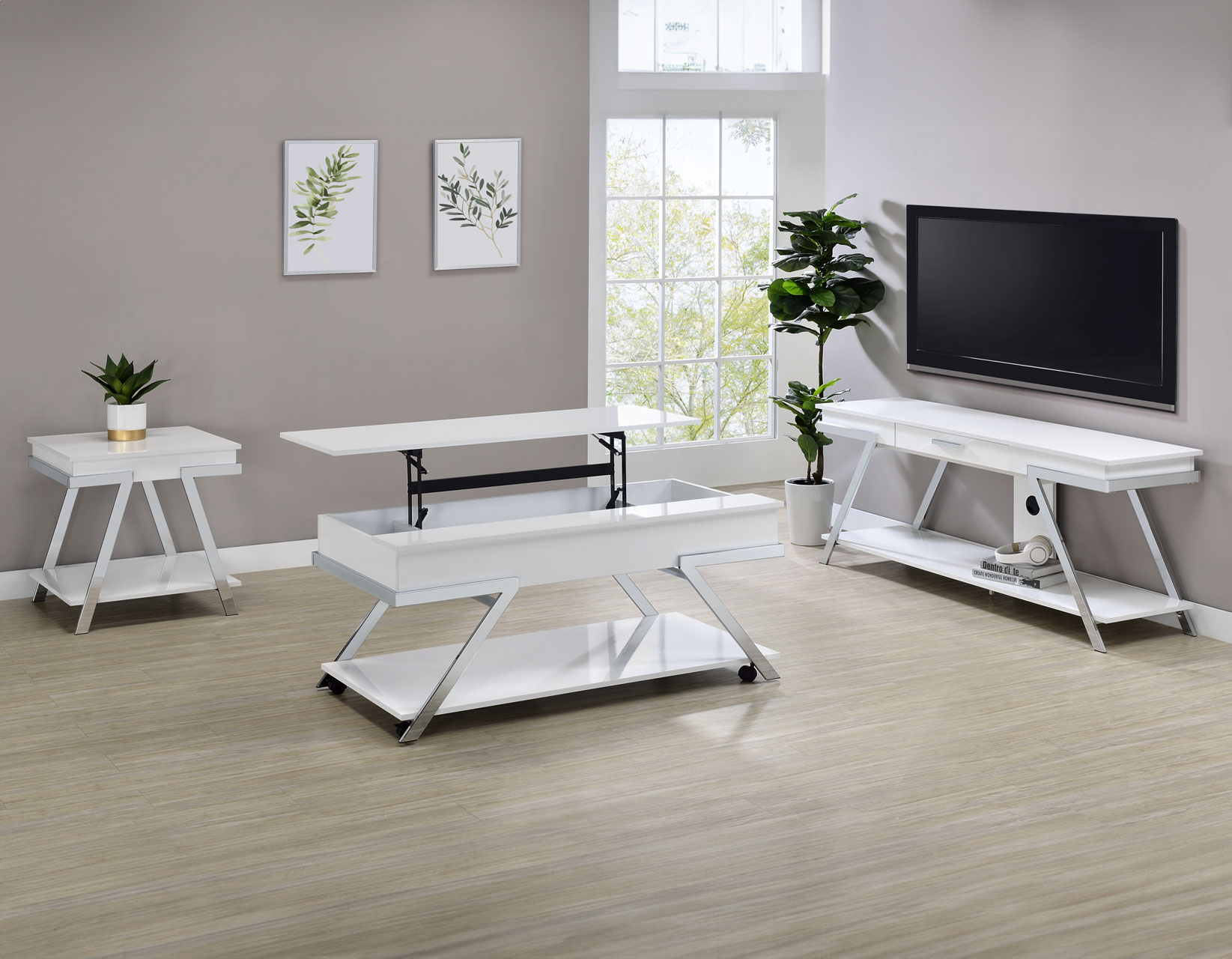 Zena, Lift-Top Cocktail Table, Castered - Image 12