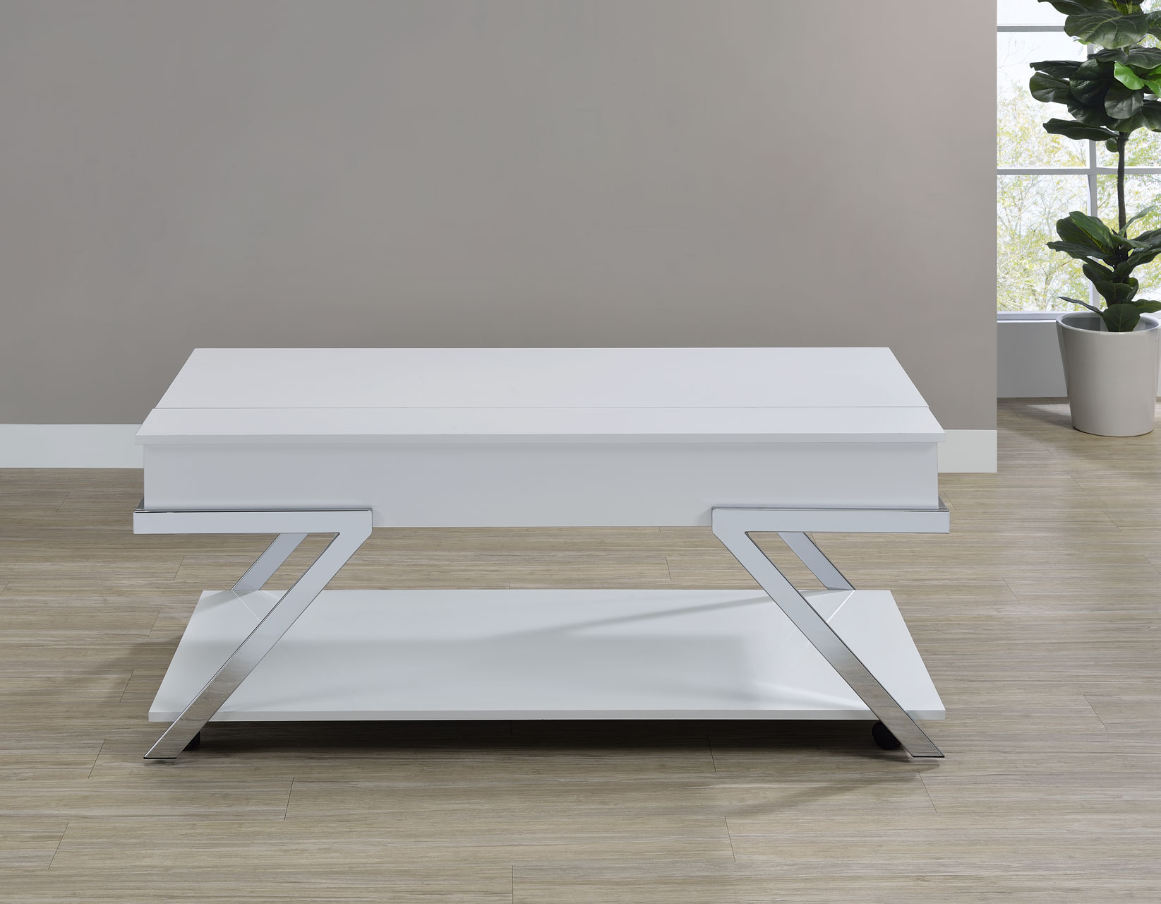 Zena, Lift-Top Cocktail Table, Castered - Image 2