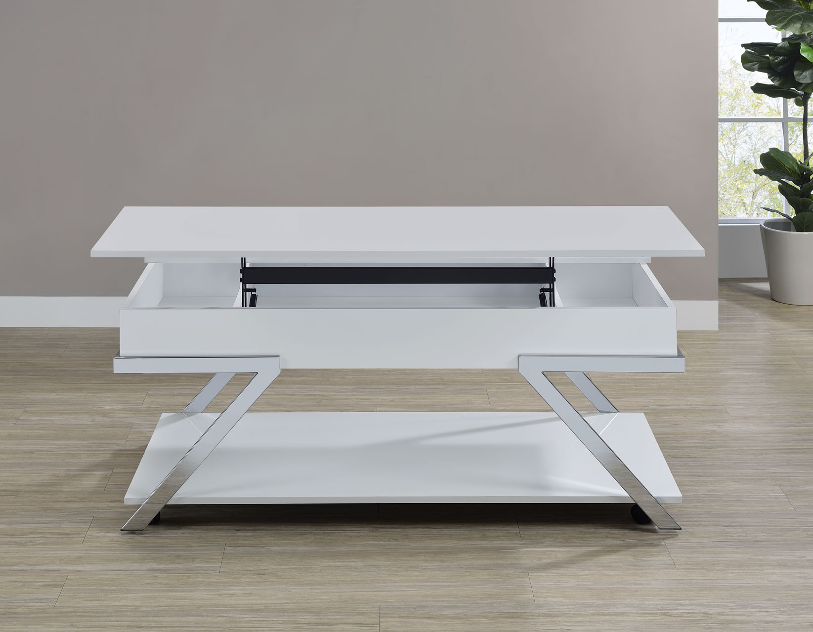 Zena, Lift-Top Cocktail Table, Castered - Image 3