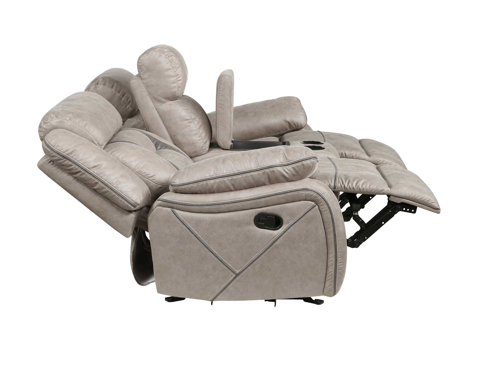 Tyson Console Loveseat, Manual Reclining, Glider - Image 3